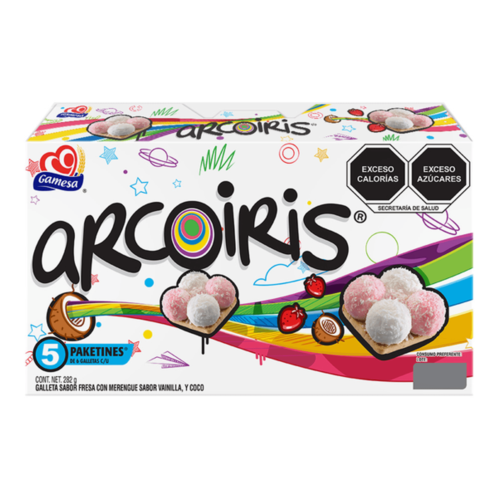 Gamesa Arcoiris Strawberry Cookies - 10 oz Secondary image
