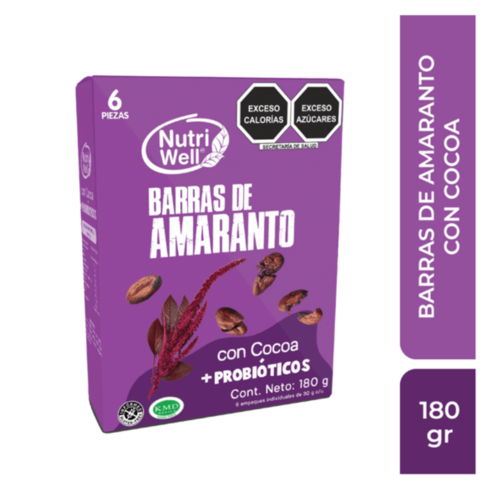 Nutriwell Amaranth Bars with Cocoa - 6 oz