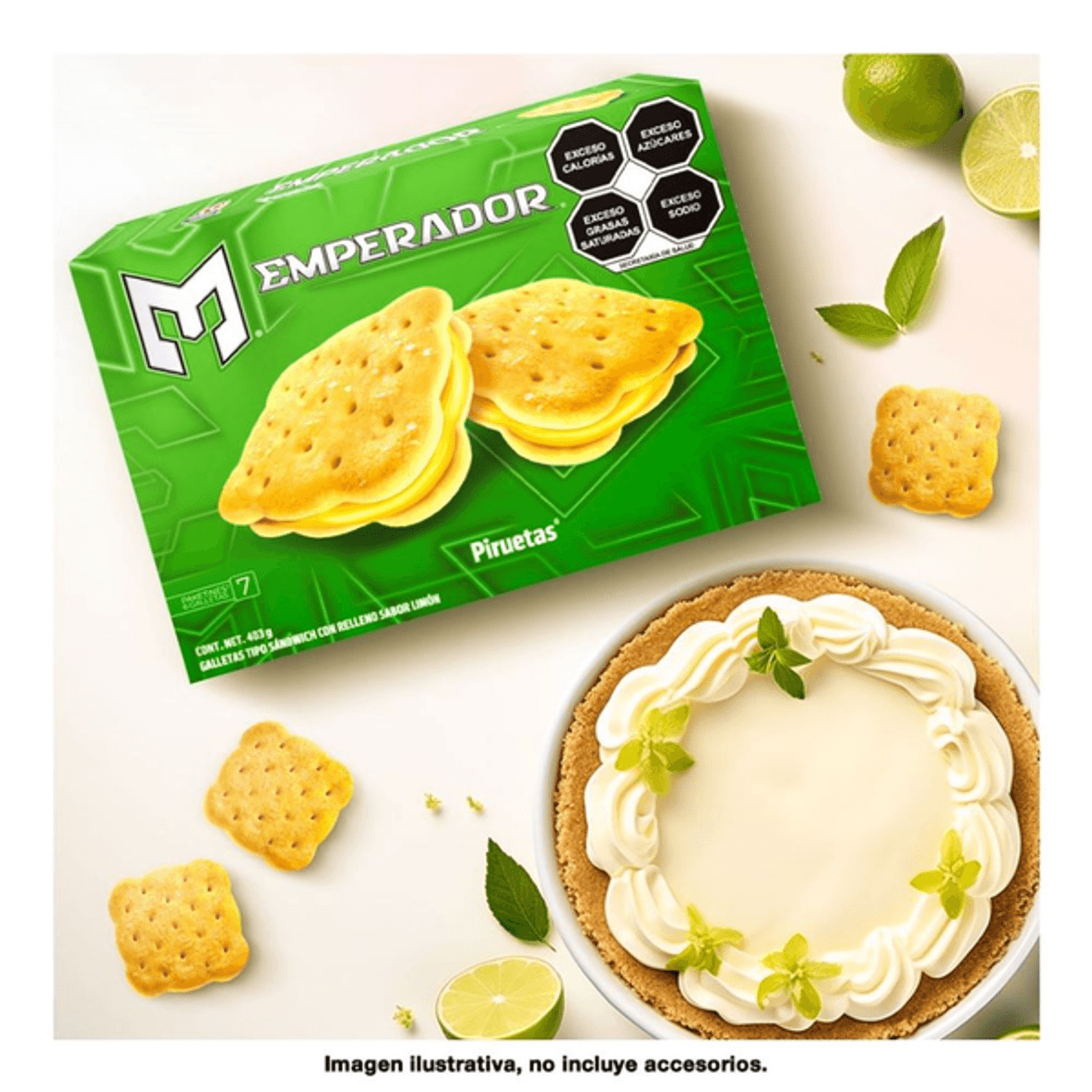 Emperor Pirouette Lemon Flavor Cookies - 14 oz
