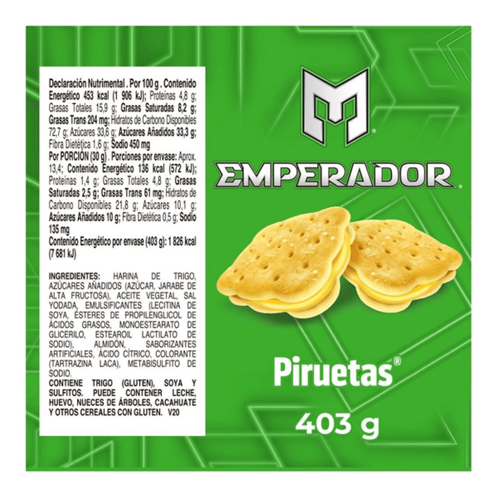 Emperor Pirouette Lemon Flavor Cookies - 14 oz