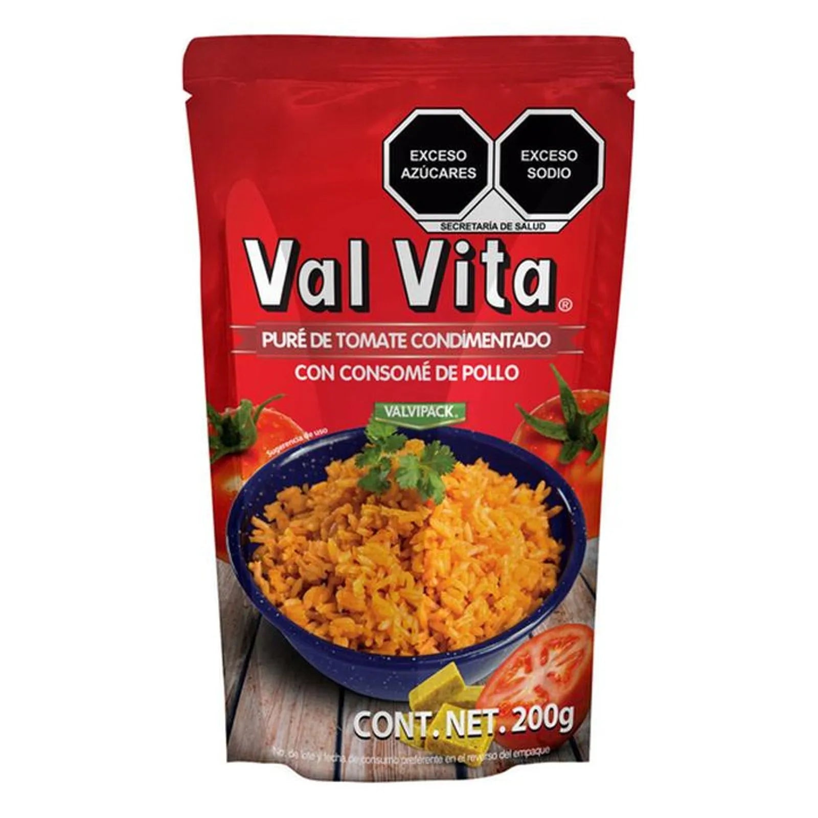 Val Vita Seasoned Tomato Puree for Chicken Broth 7 oz Main image