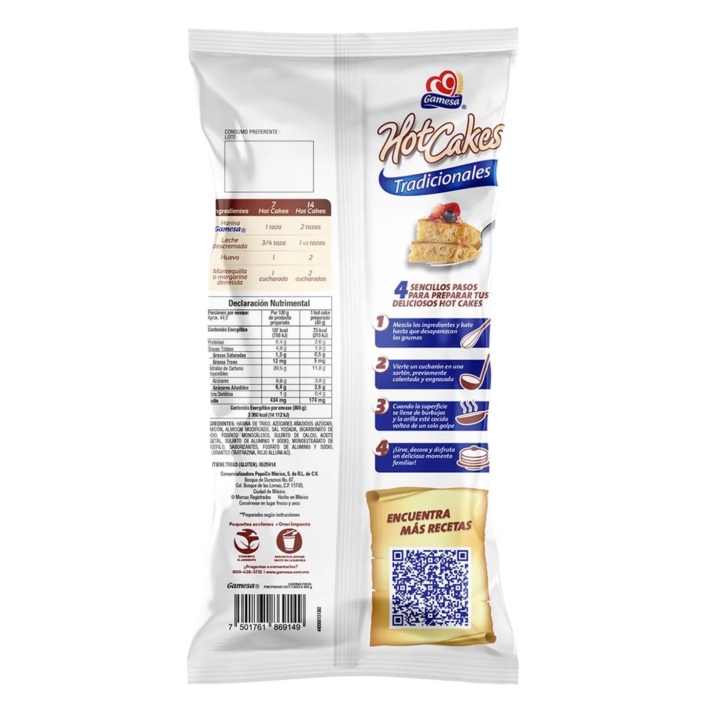 Gamesa Traditional Pancake Mix - 28 oz