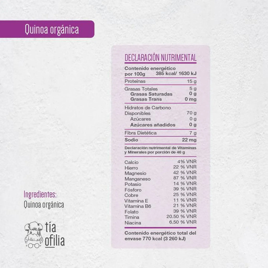 Tia Ofilia Organic Quinoa 1 Piece