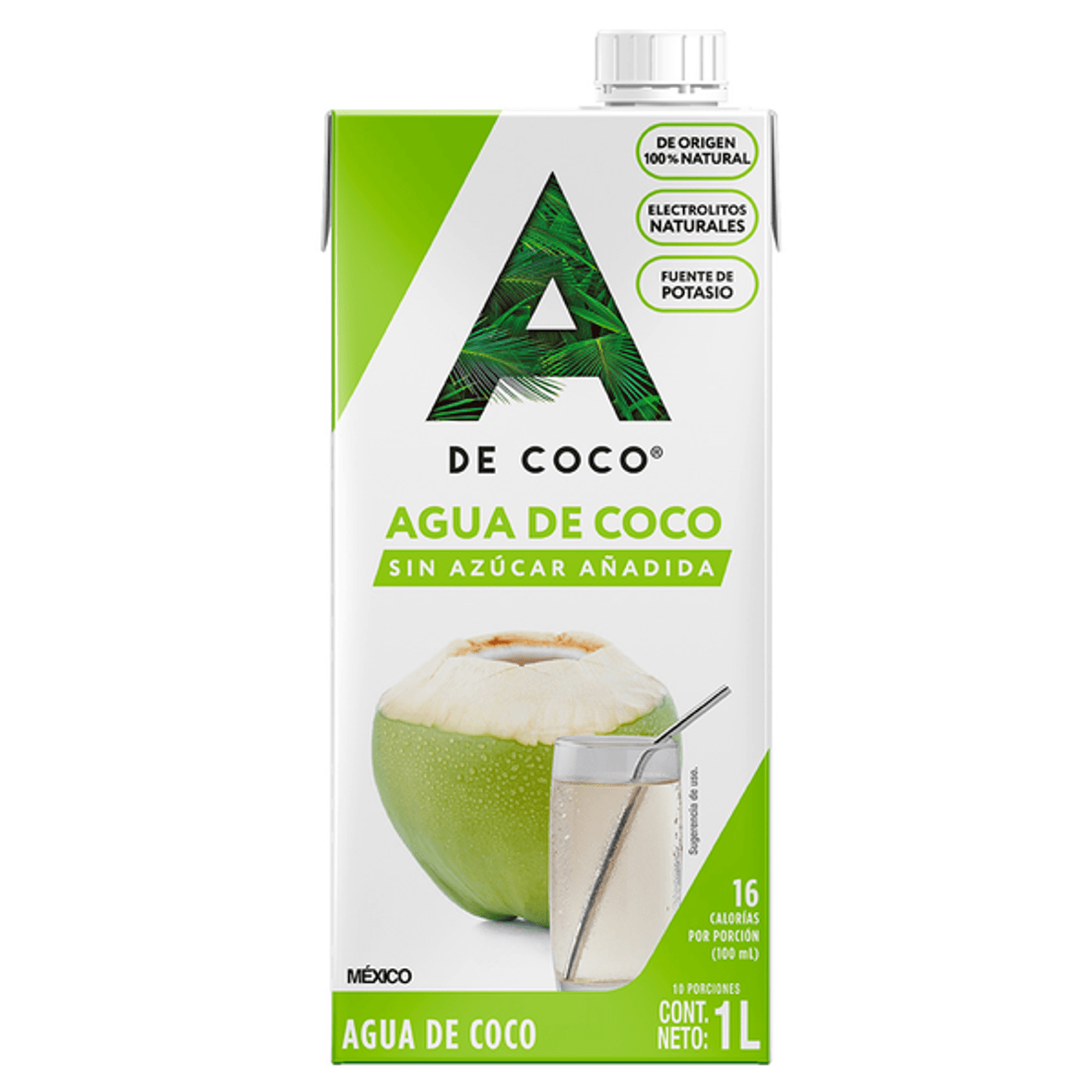 A De Coco 100% Natural Coconut Water 34 oz