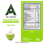 A De Coco 100% Natural Coconut Water 34 oz