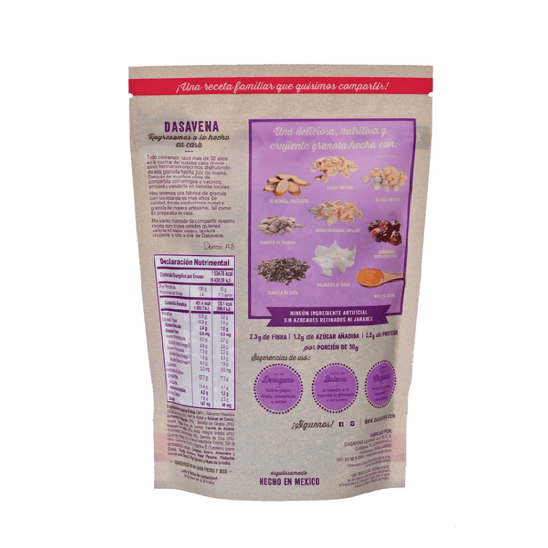Dasavena Light Recipe Granola 12 oz