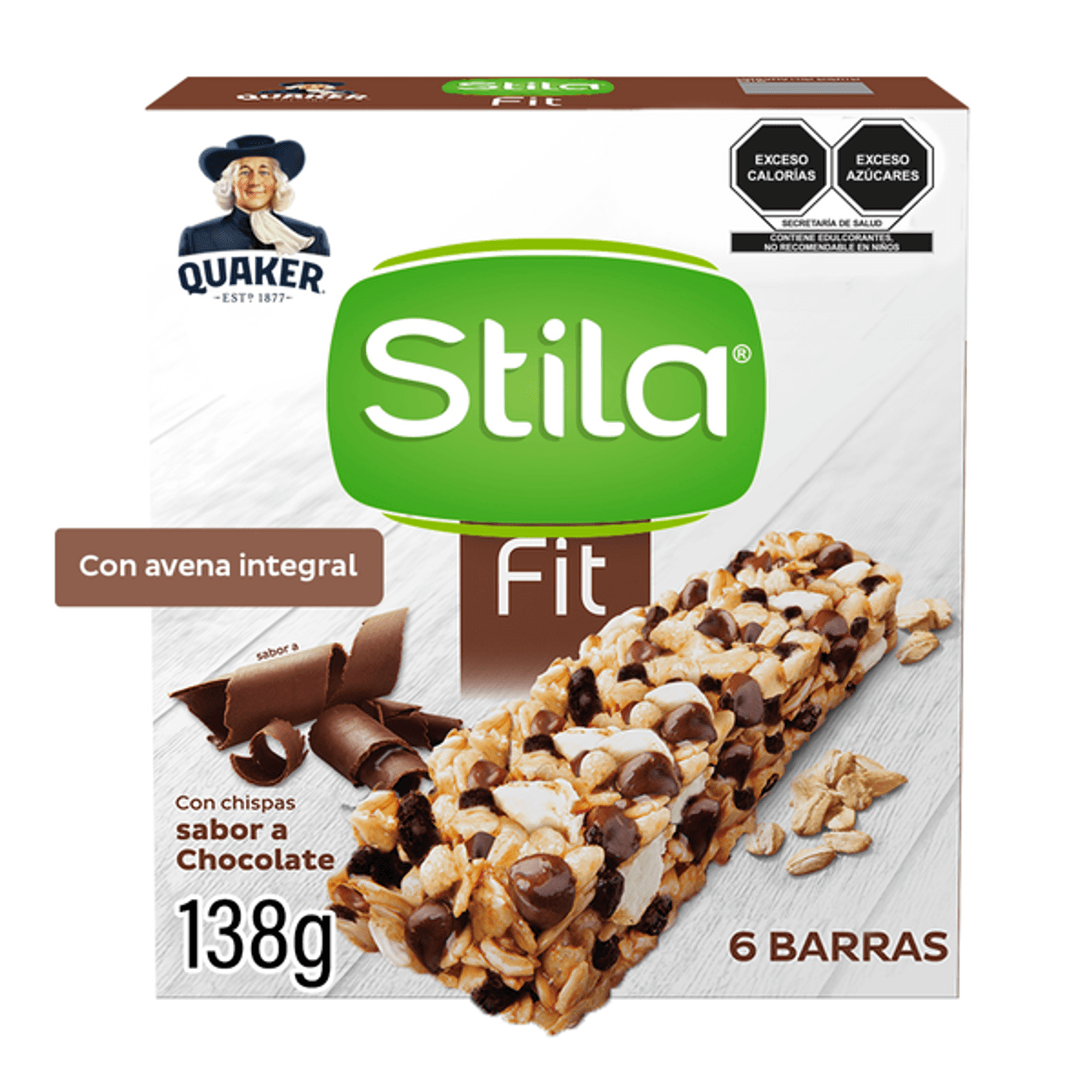 Quaker Stila Fit Oat Bars Chocolate Flavor 5 oz Main image