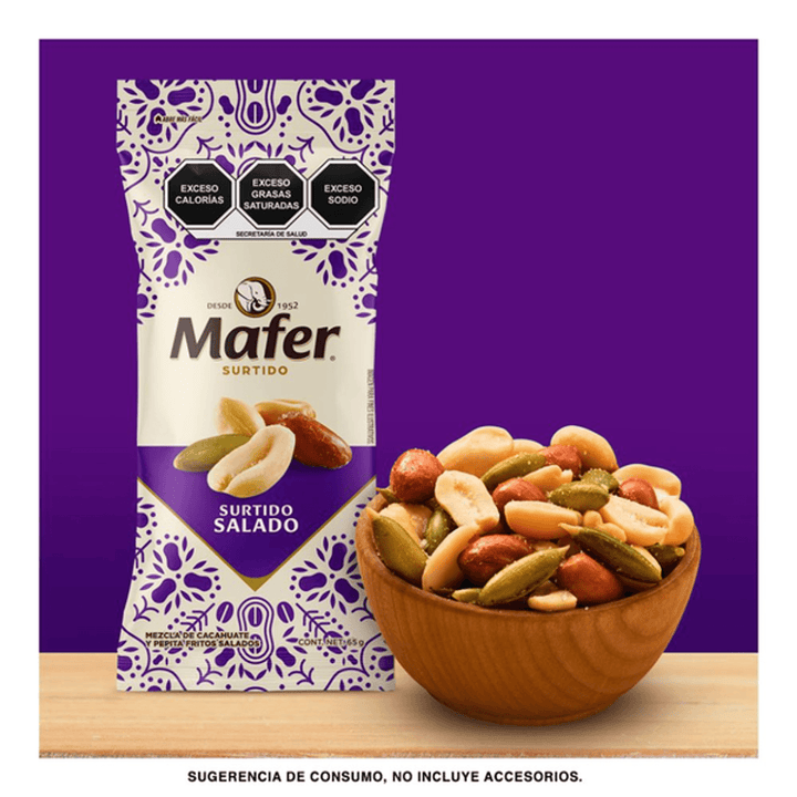 Sabritas Mafer Assorted Peanuts and Pumpkin Seeds 2 oz