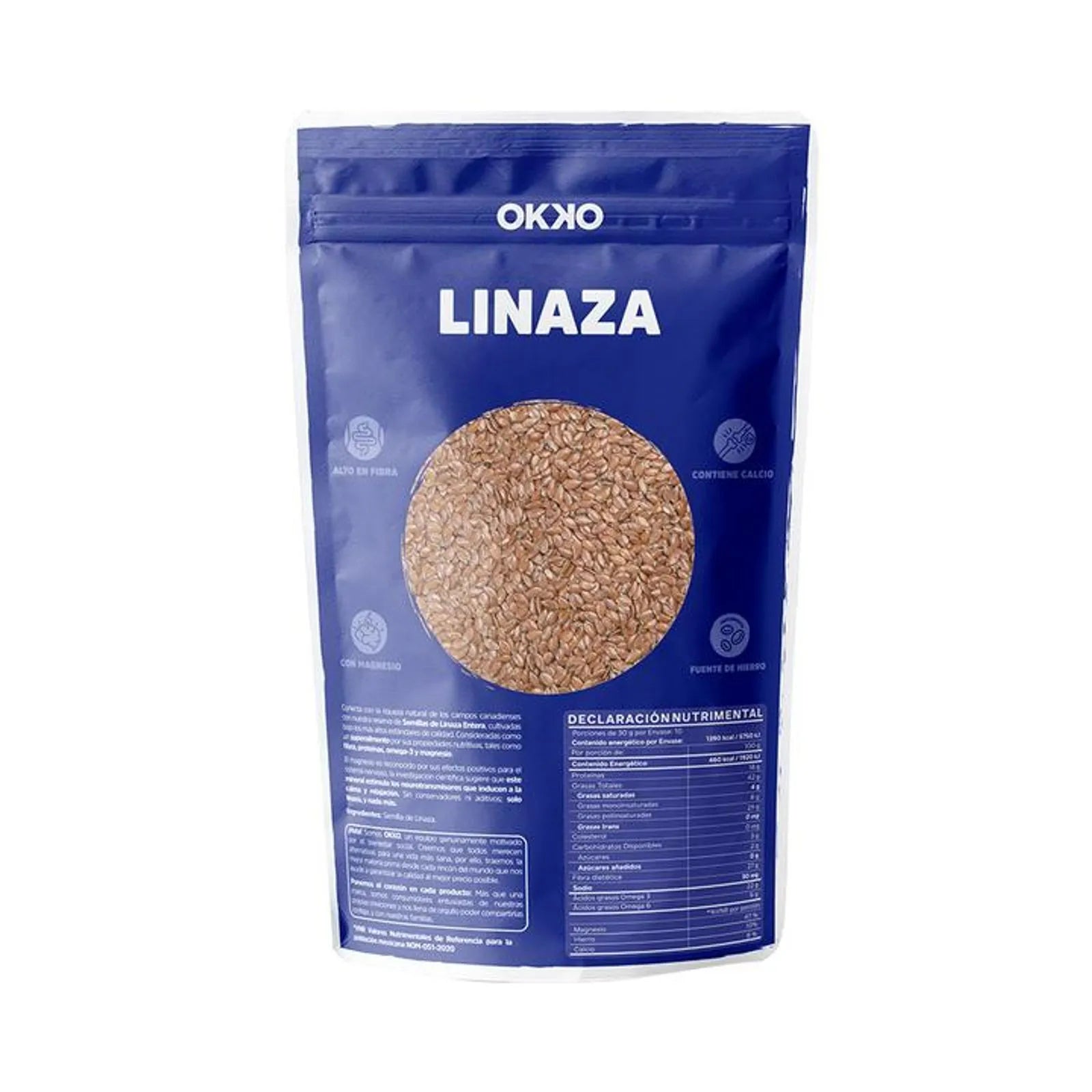 Okko Whole Flaxseed 10.6 oz Secondary image