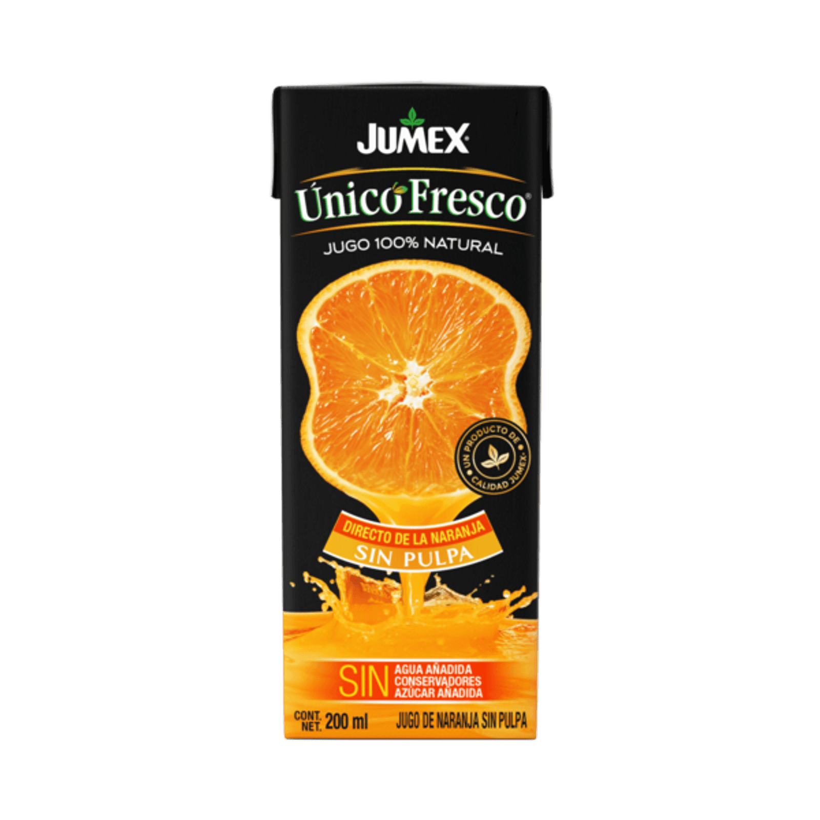Jumex Unique Fresh Orange Juice Pulp-Free 7 oz Main image