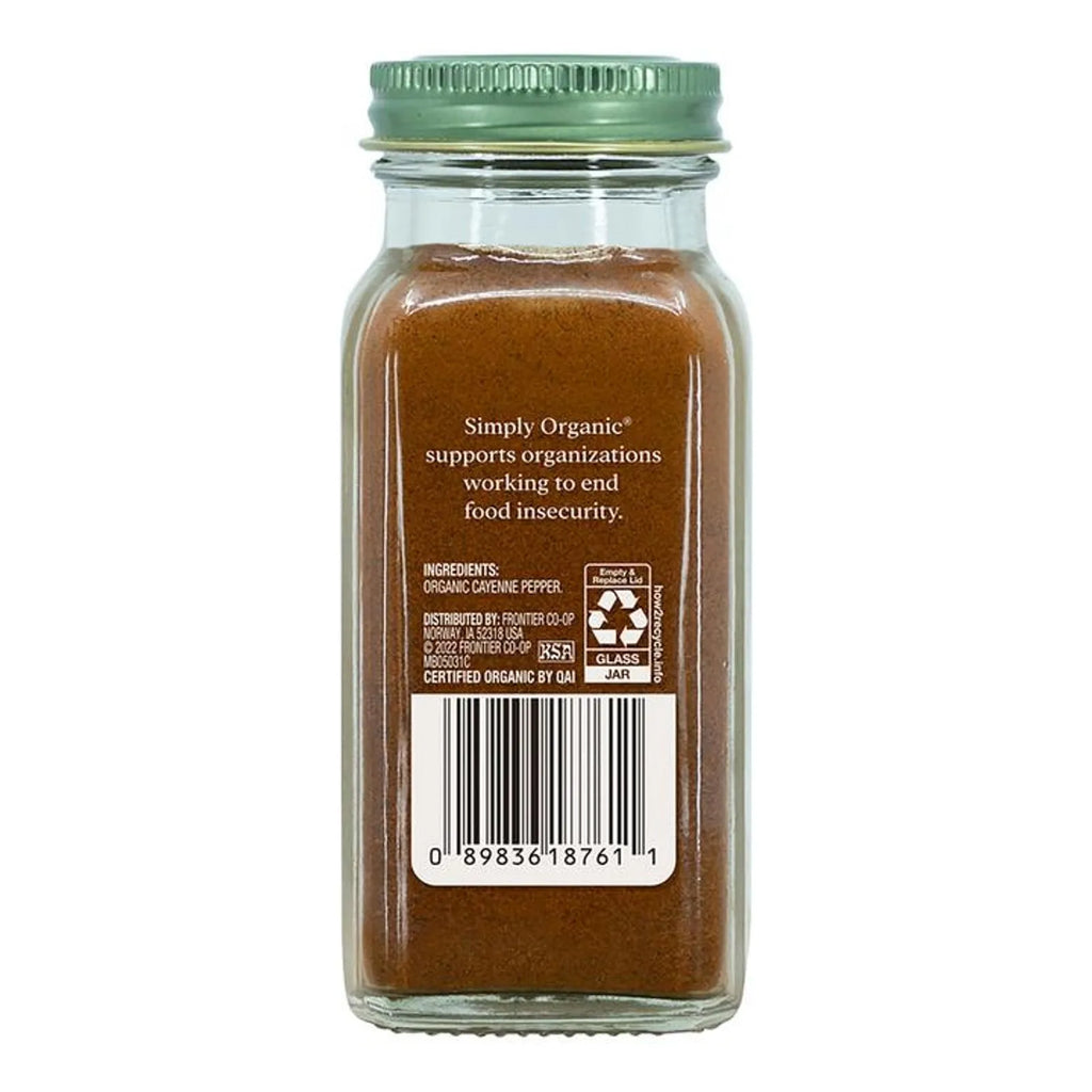 Simply Organic Cayenne Pepper Spices 2.9 oz