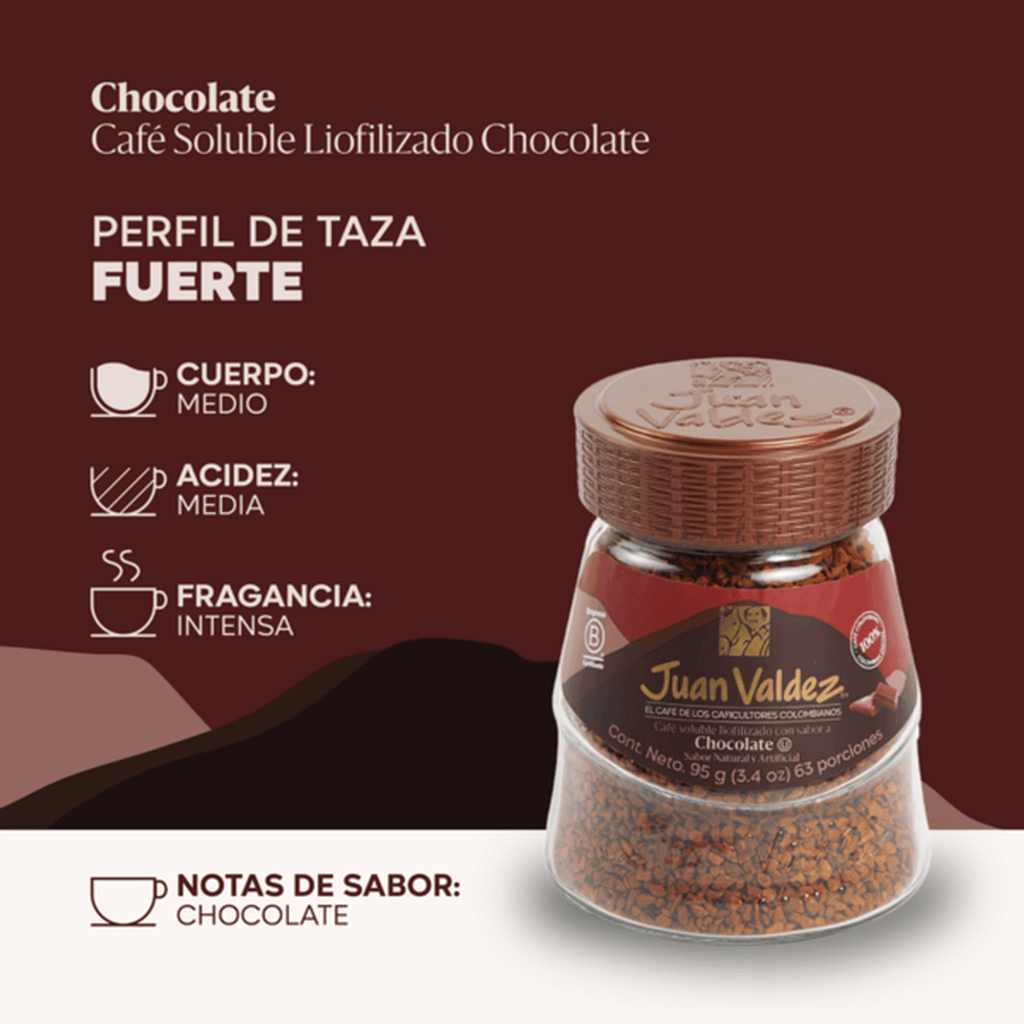Juan Valdez Chocolate Freeze-Dried Coffee - 3 oz
