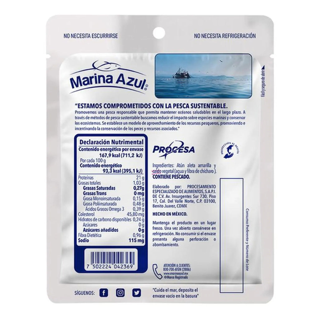 Marina Azul Tuna in Water Pouch Low Sodium 6 oz