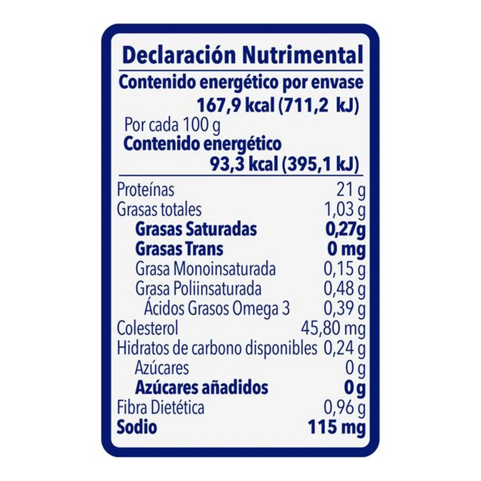 Marina Azul Tuna in Water Pouch Low Sodium 6 oz