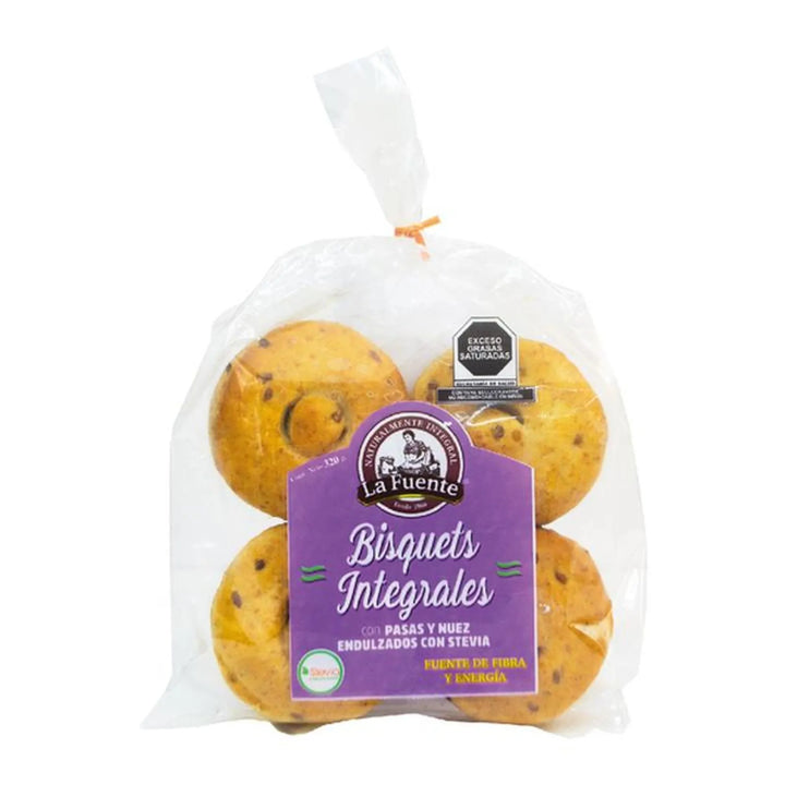 La Fuente Raisin Nut Whole Wheat Biscuit with Stevia 1 Piece
