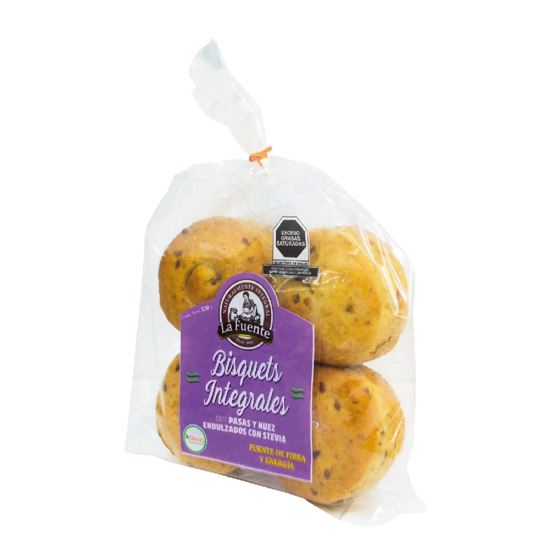 La Fuente Raisin Nut Whole Wheat Biscuit with Stevia 1 Piece