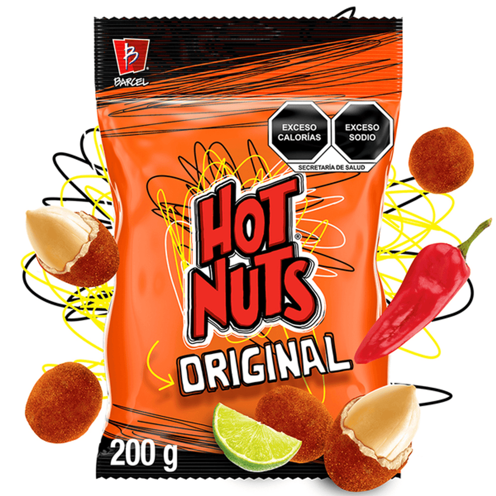 Hot Nuts Original Chili Covered Peanuts 7.1 oz