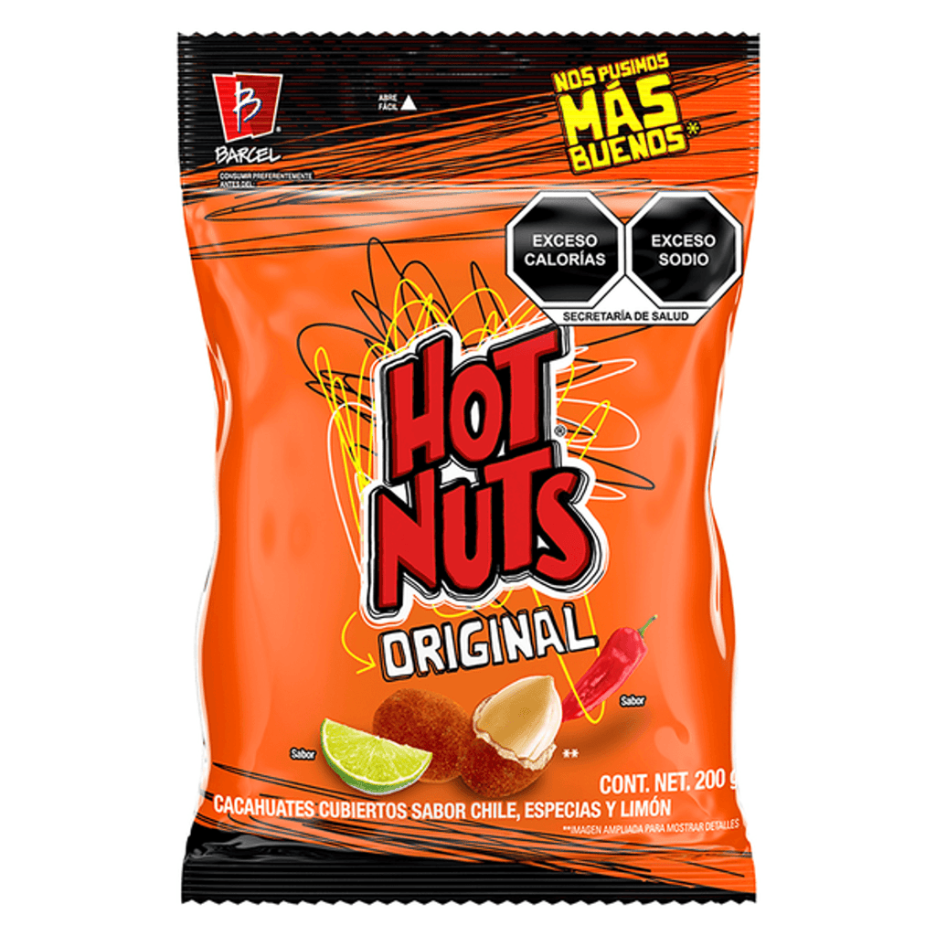 Hot Nuts Original Chili Covered Peanuts 7.1 oz