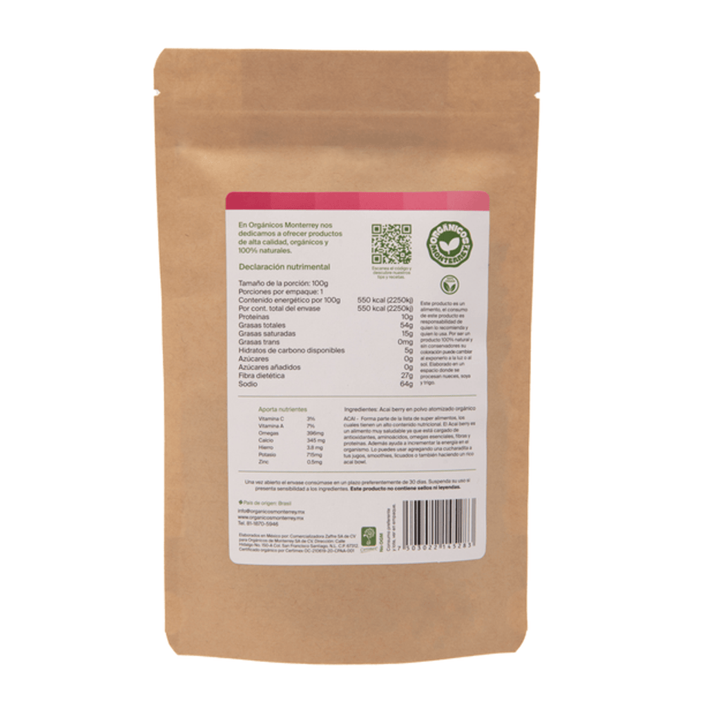 Organicos Monterrey Acai Powder 3.5 oz