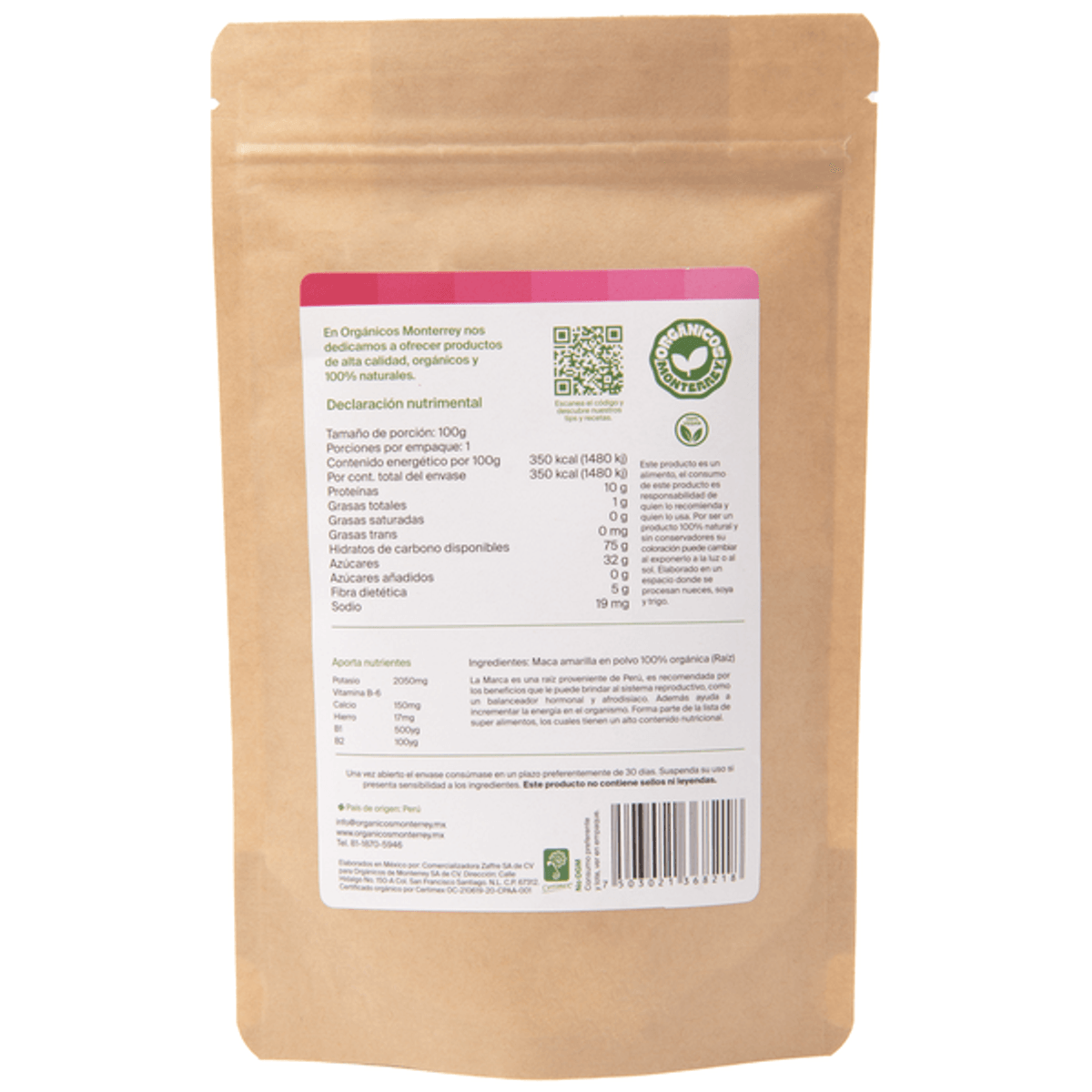 Organicos Monterrey Matcha Powder 3.5 oz