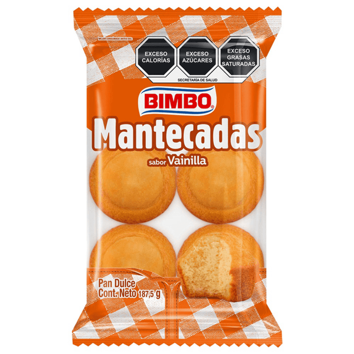Bimbo Vanilla Mantecadas 6 Pack 7 oz