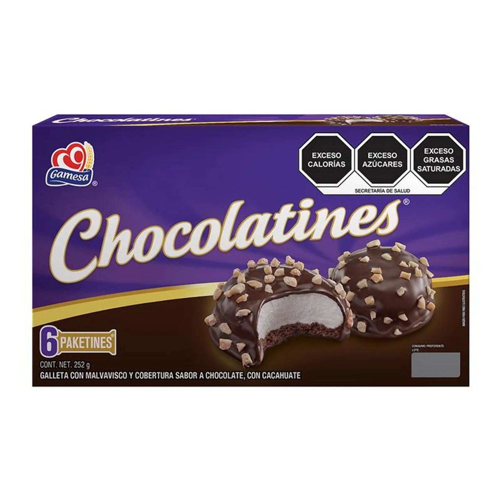 Gamesa Chocolatines Marshmallow and Chocolate Cookies - 10 oz Secondary image