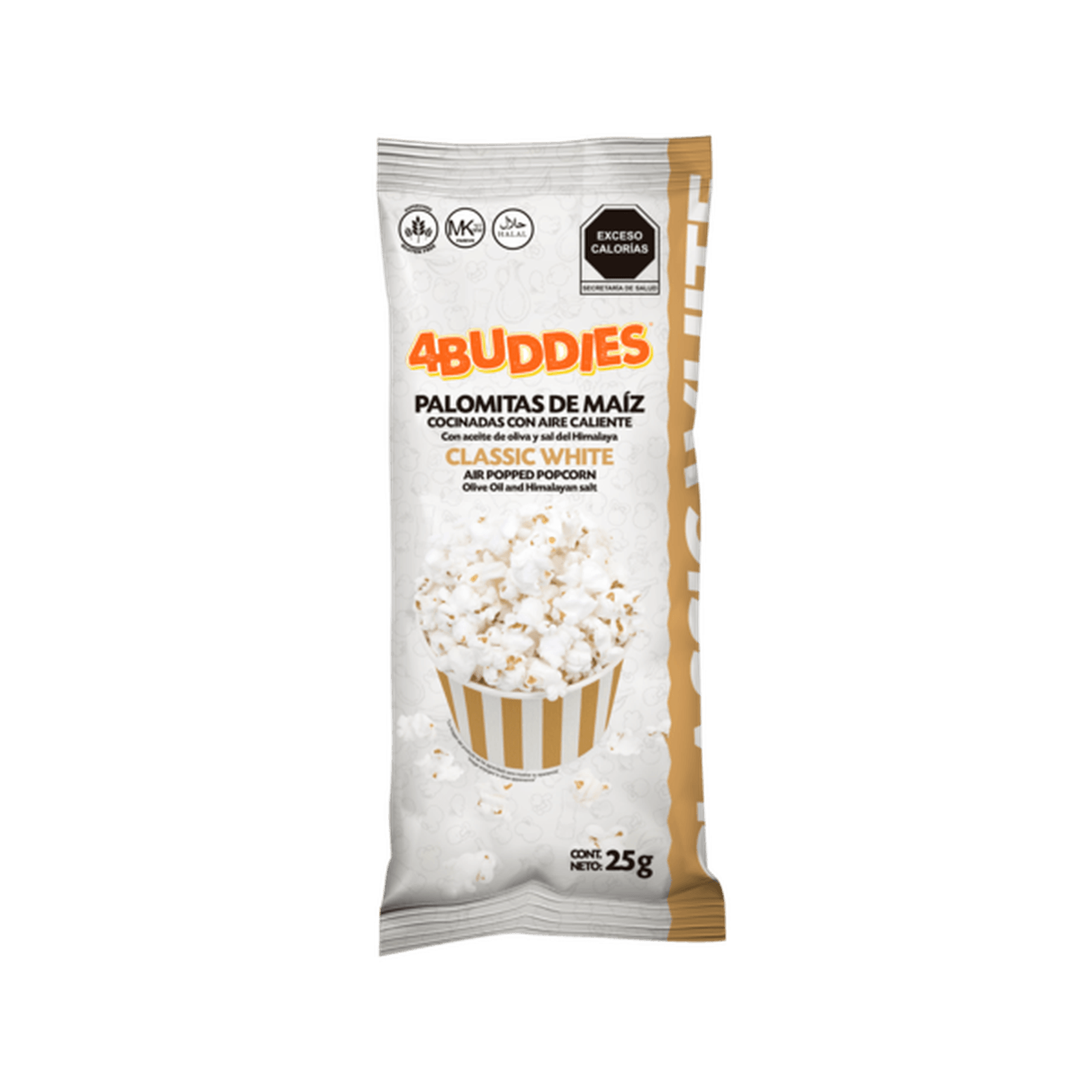 4 Buddies Classic White Popcorn 1 oz Main image