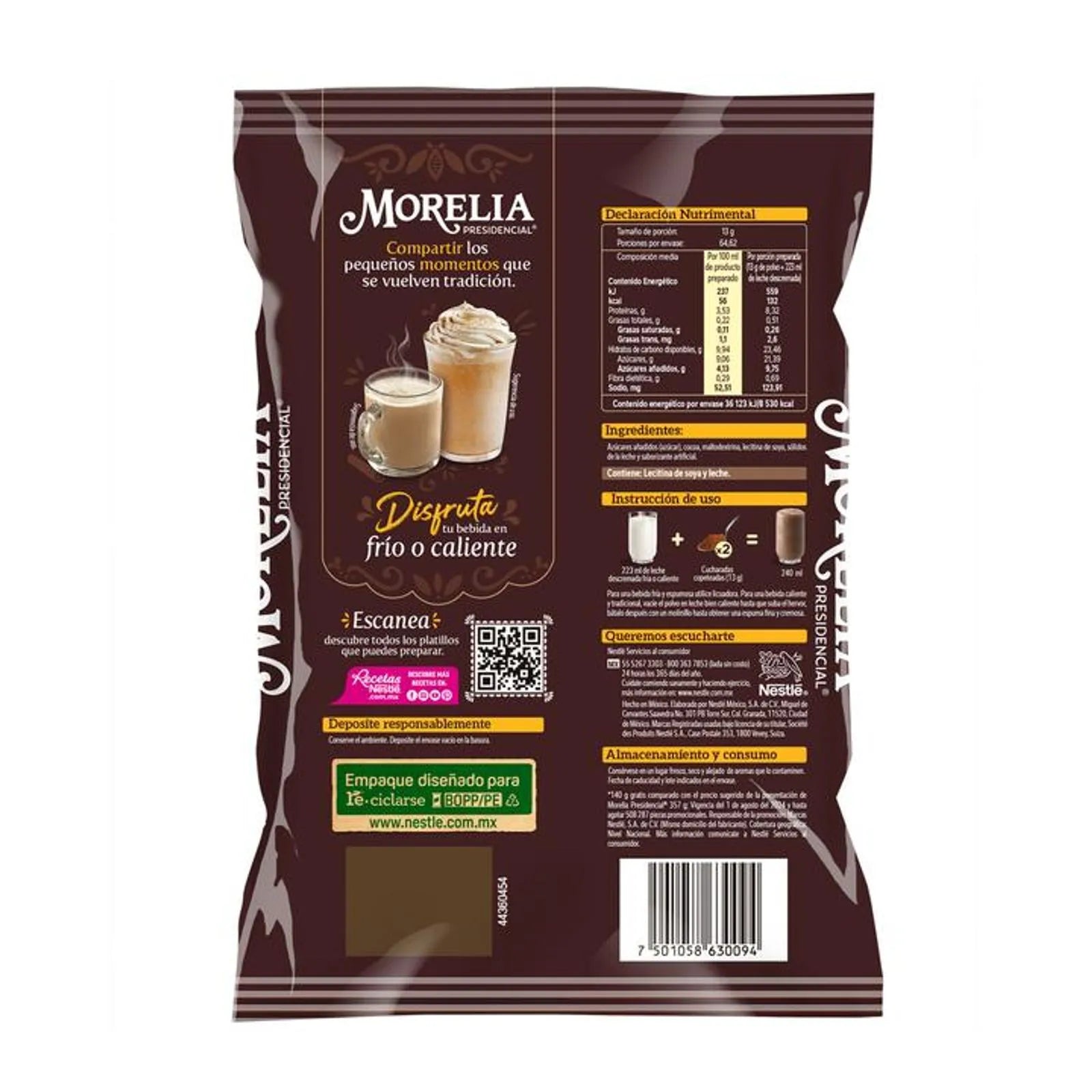 Morelia Chocolate Milk Flavoring Powder 25 oz