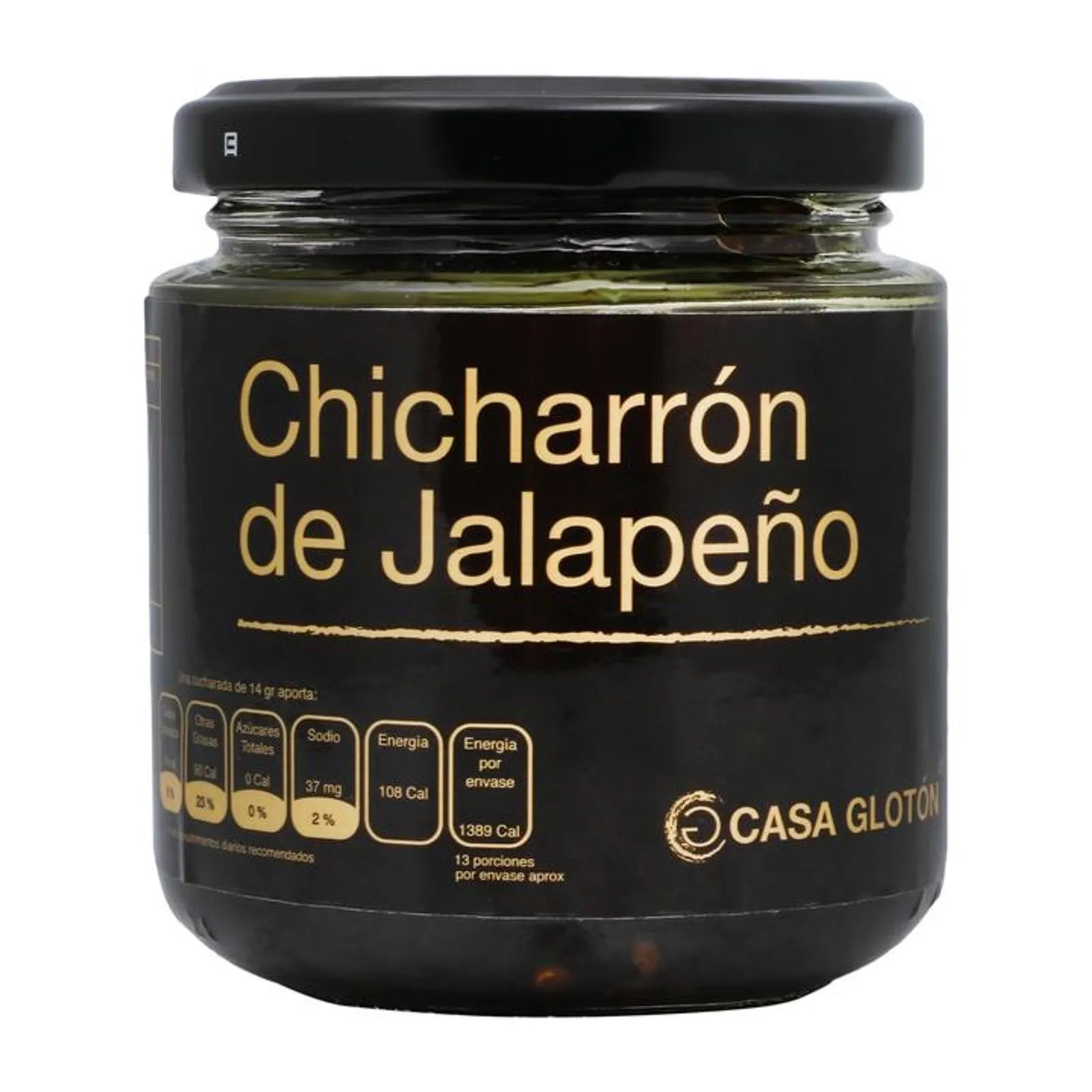 Casa Gloton Jalapeño Chicharrón with Oil - 6 oz