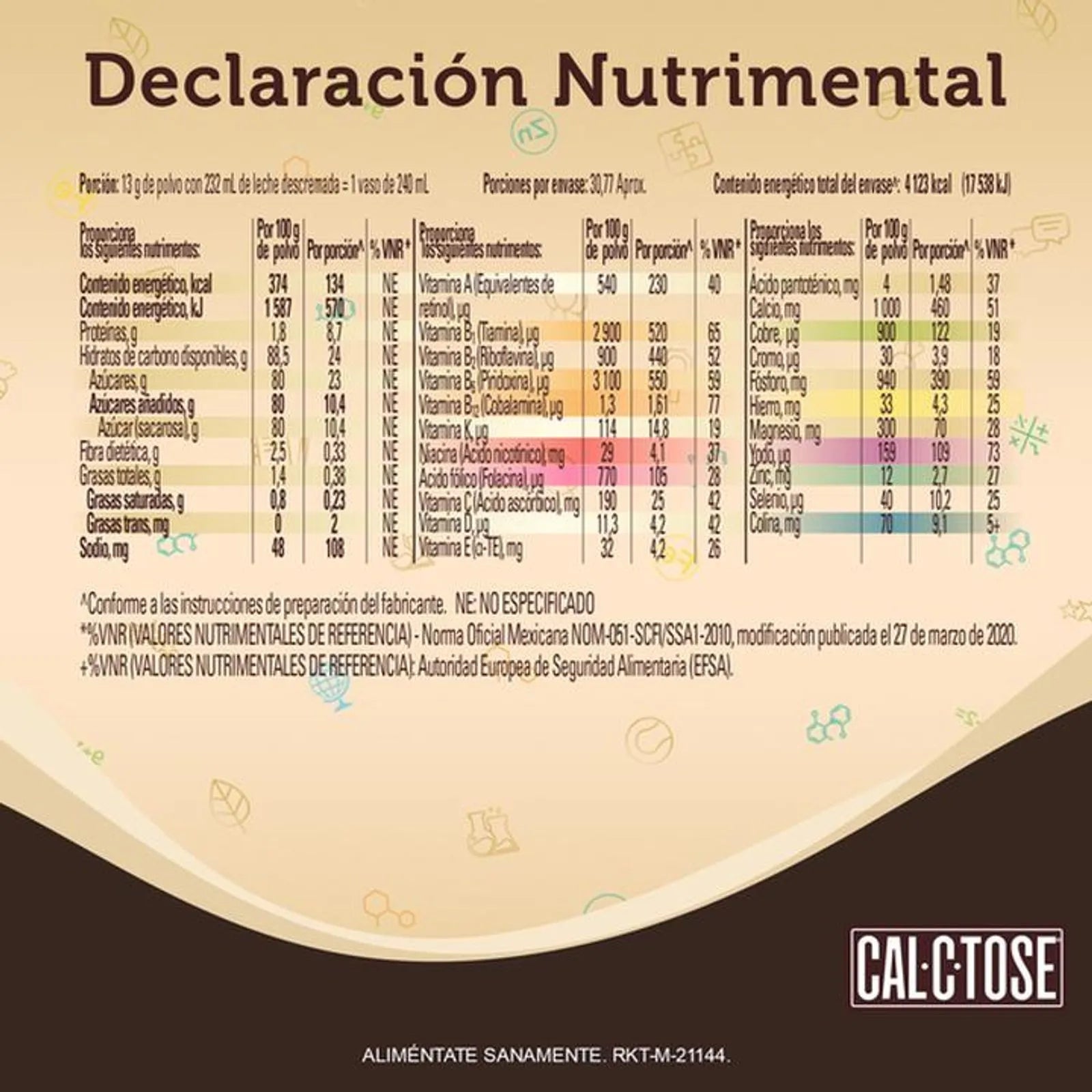 Cal-C-Tose Chocolate Powder - 14 oz Secondary image