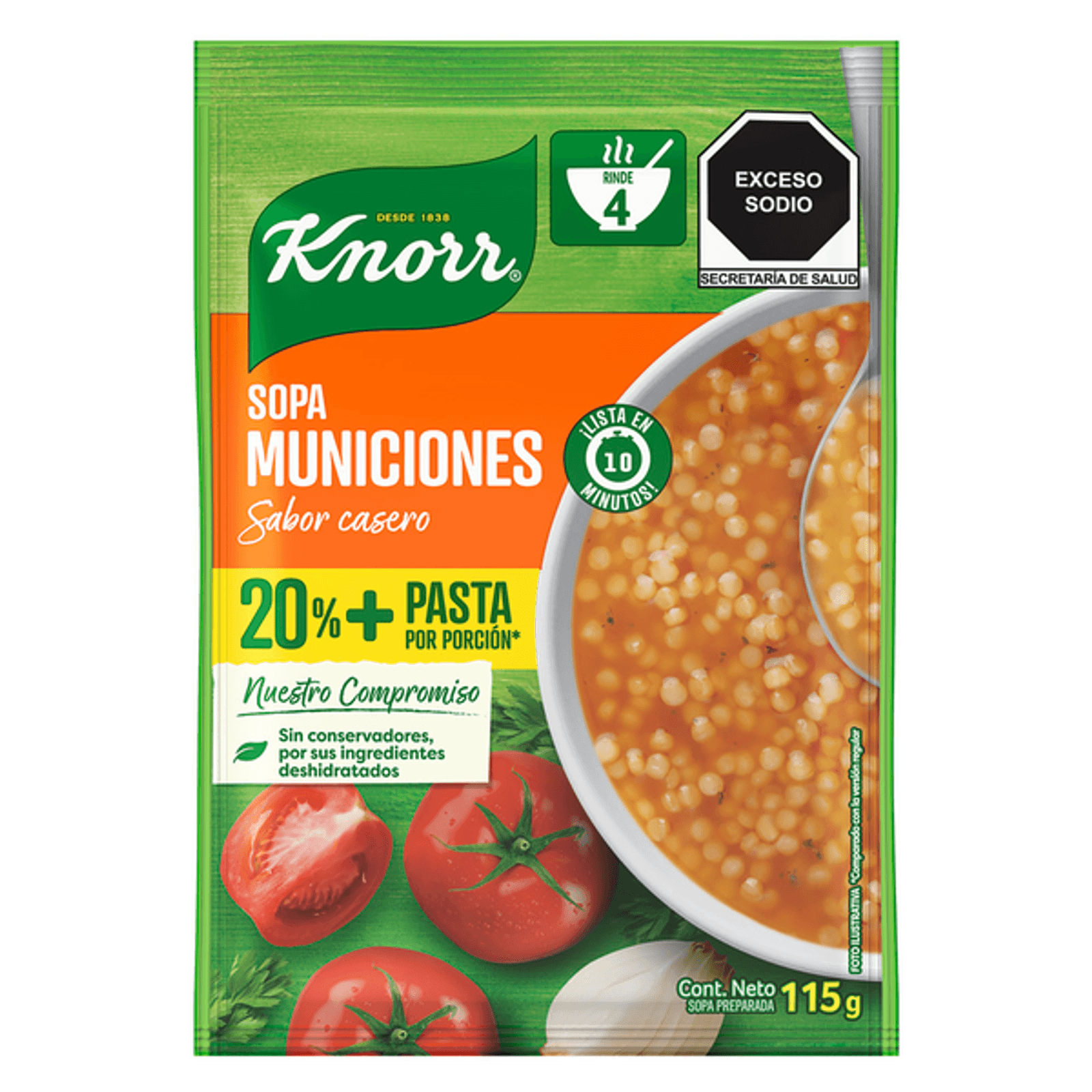 Knorr Bullet Shape Soup with More Pasta - 4 oz