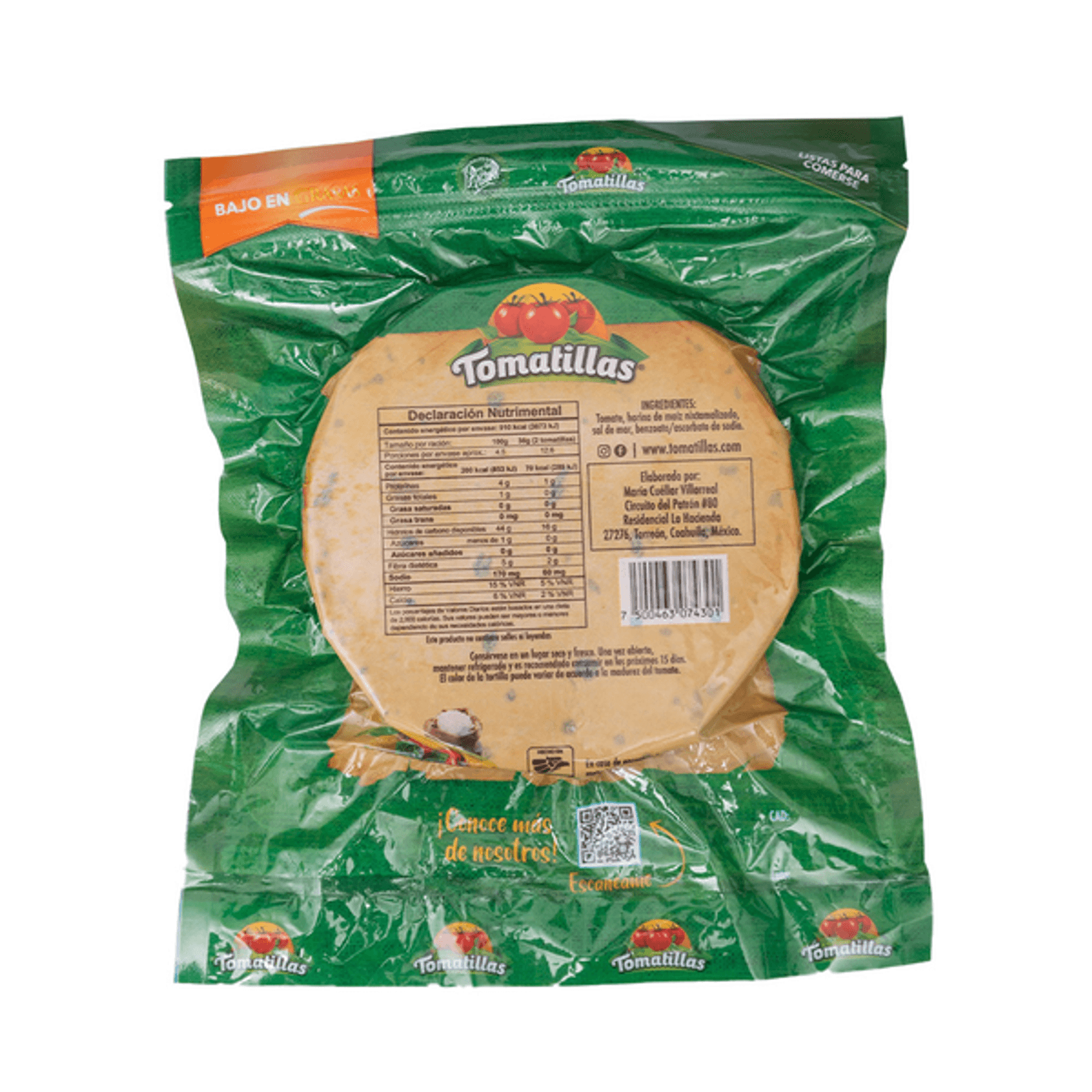 Tomatillas Tomato-Based Corn Tortillas 16 oz Secondary image
