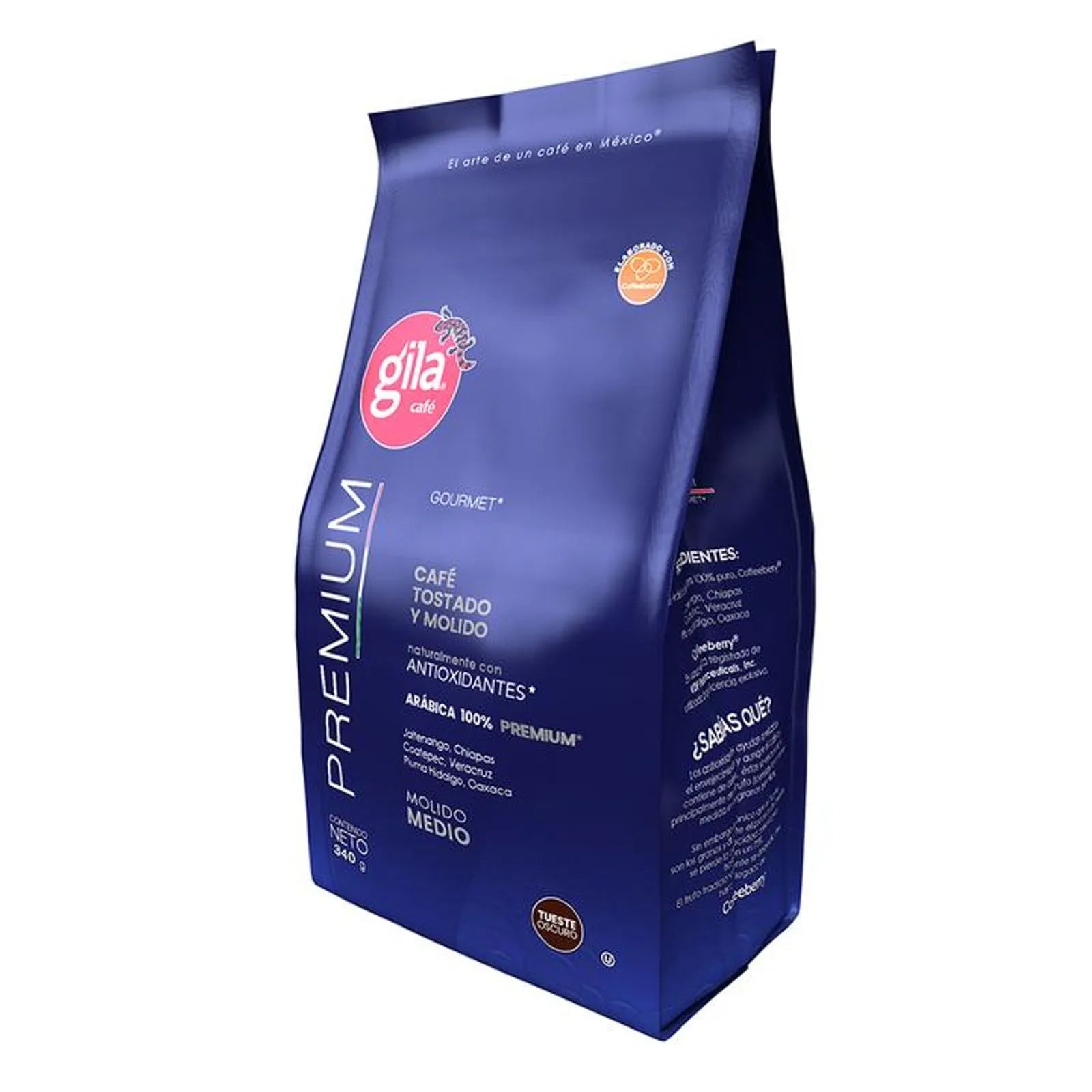 Gila Premium Gourmet Medium Roast and Ground Coffee 12 oz Secondary image