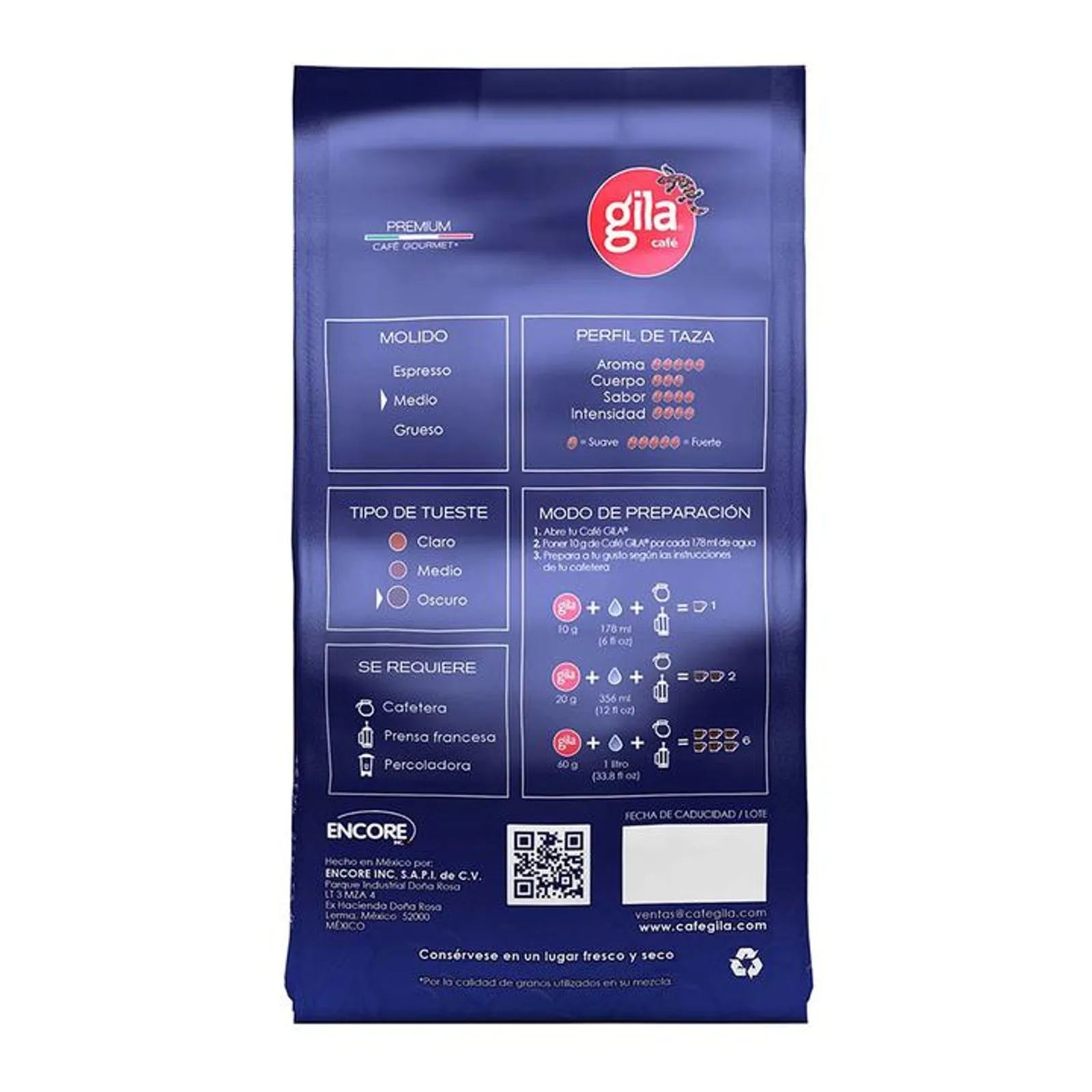 Gila Premium Gourmet Medium Roast and Ground Coffee 12 oz