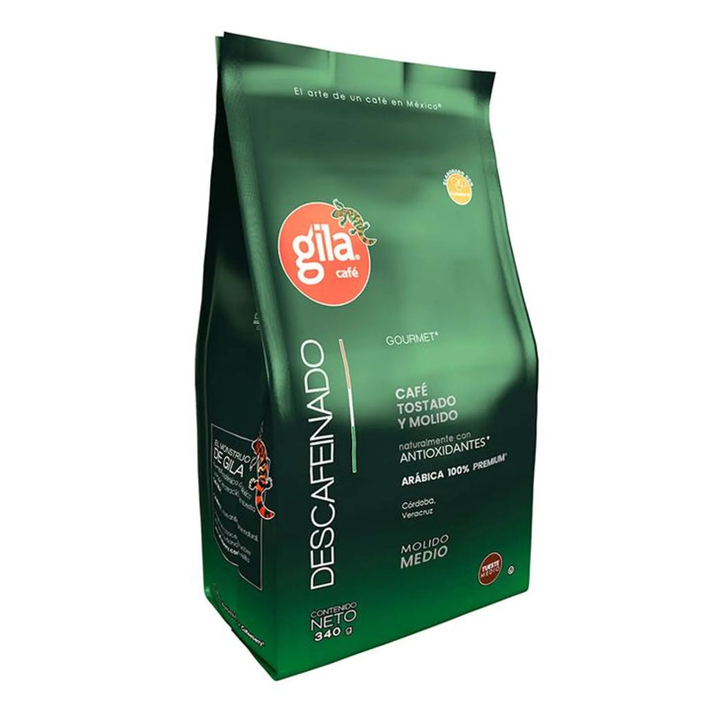 Gila Gourmet Decaf Coffee Medium Roast and Grind 12 oz
