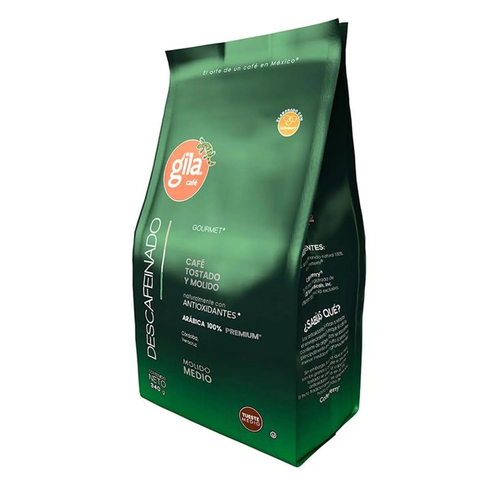 Gila Gourmet Decaf Coffee Medium Roast and Grind 12 oz Secondary image