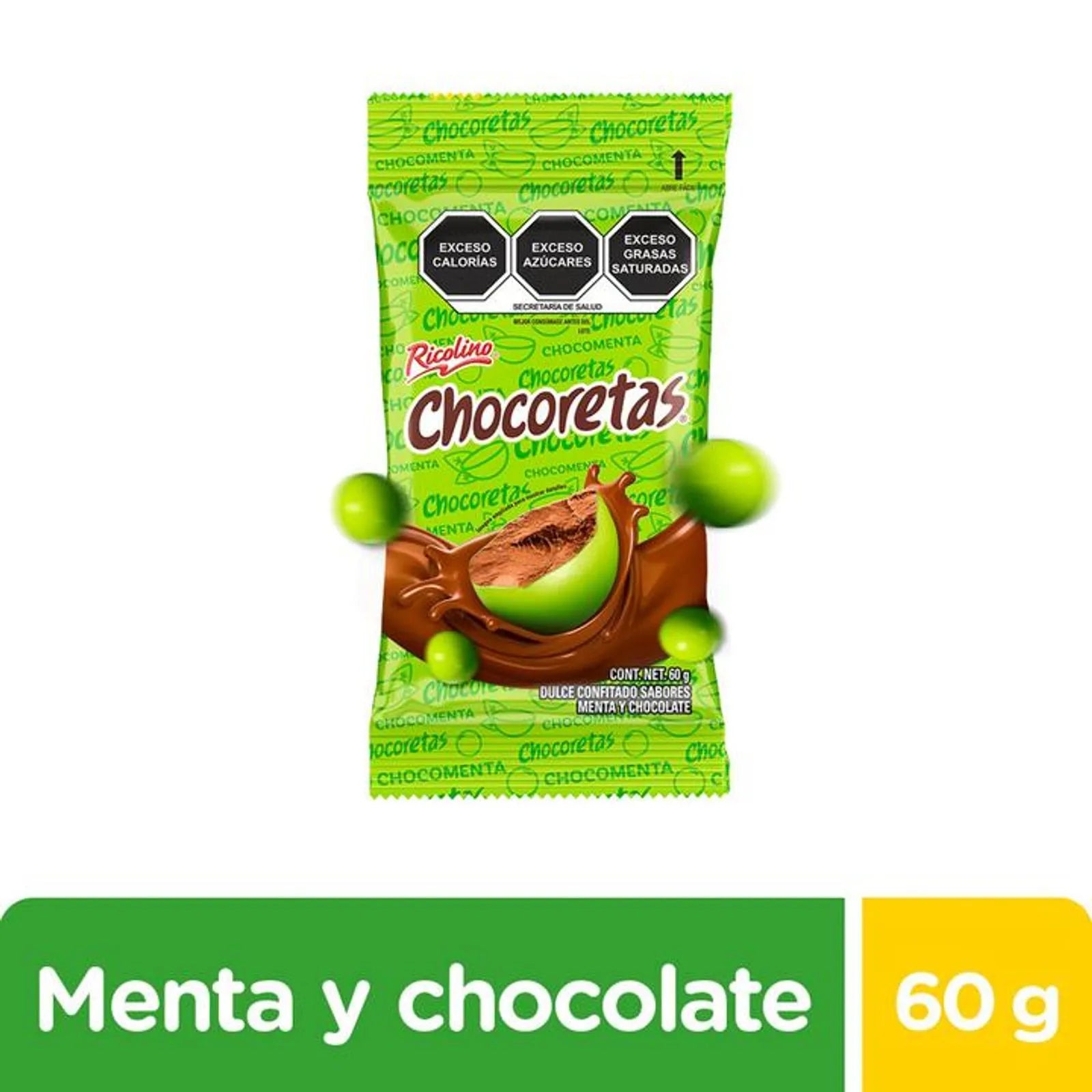 Ricolino Chocoretas Mint and Chocolate Candy 2 oz Main image