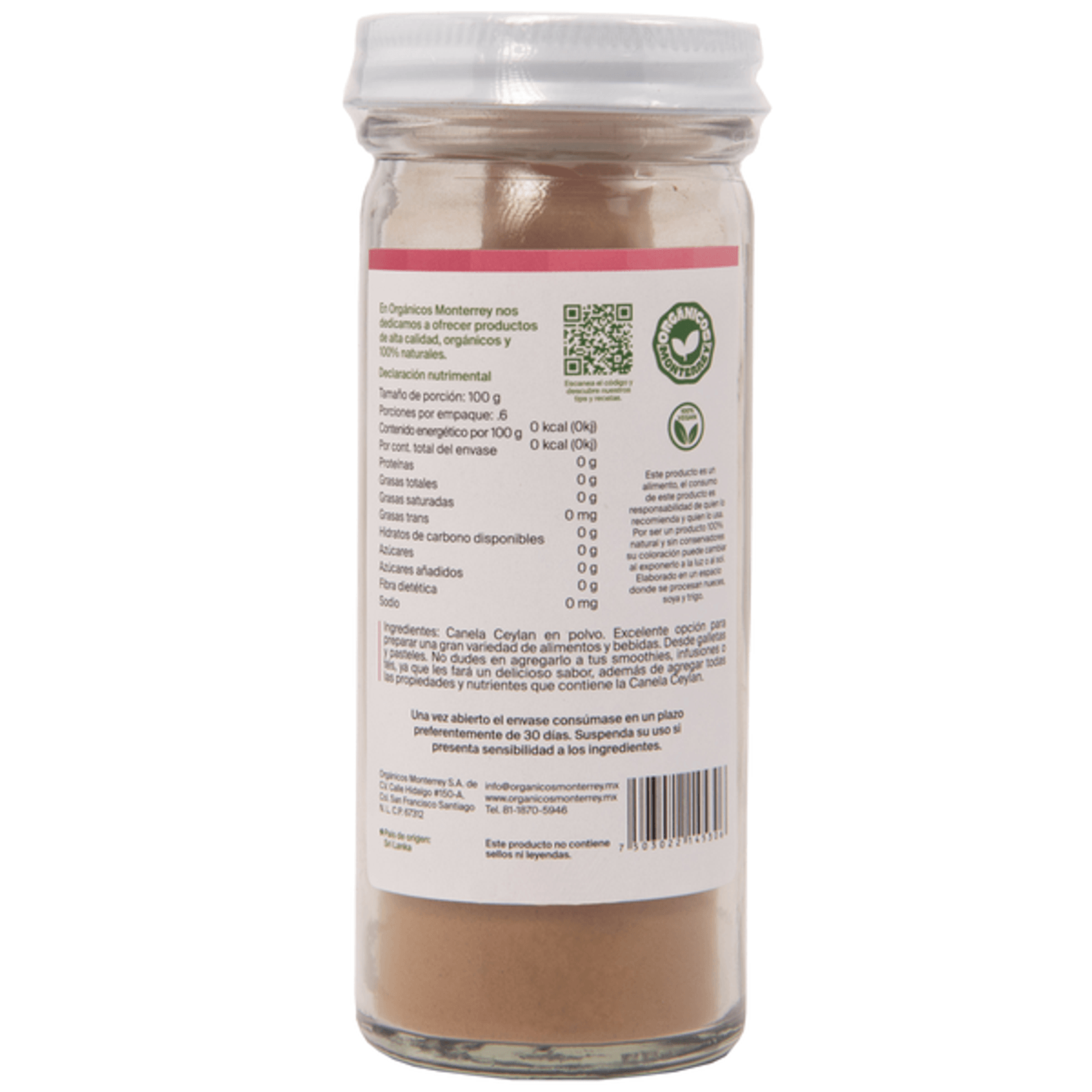 Organicos Monterrey Ceylon Cinnamon Powder 2 oz Secondary image