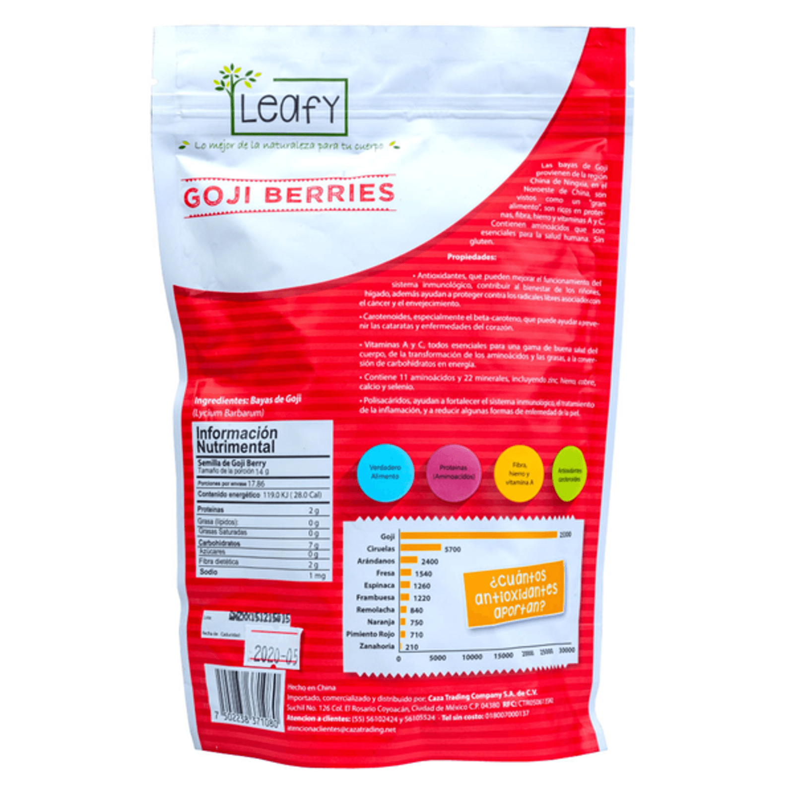 Leafy Organic Dried Goji Berries 1 Piece Secondary image
