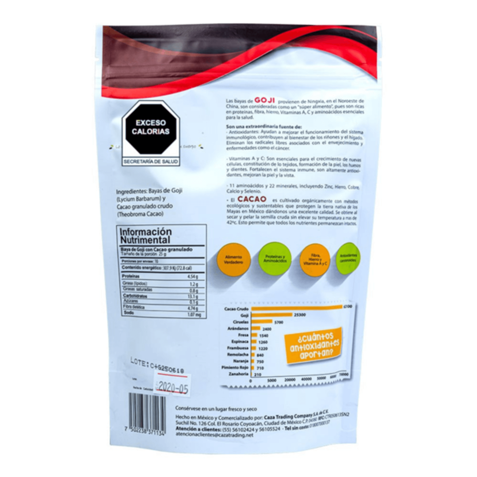 Leafy Goji Berries with Organic Cacao Nibs 1 Piece Secondary image