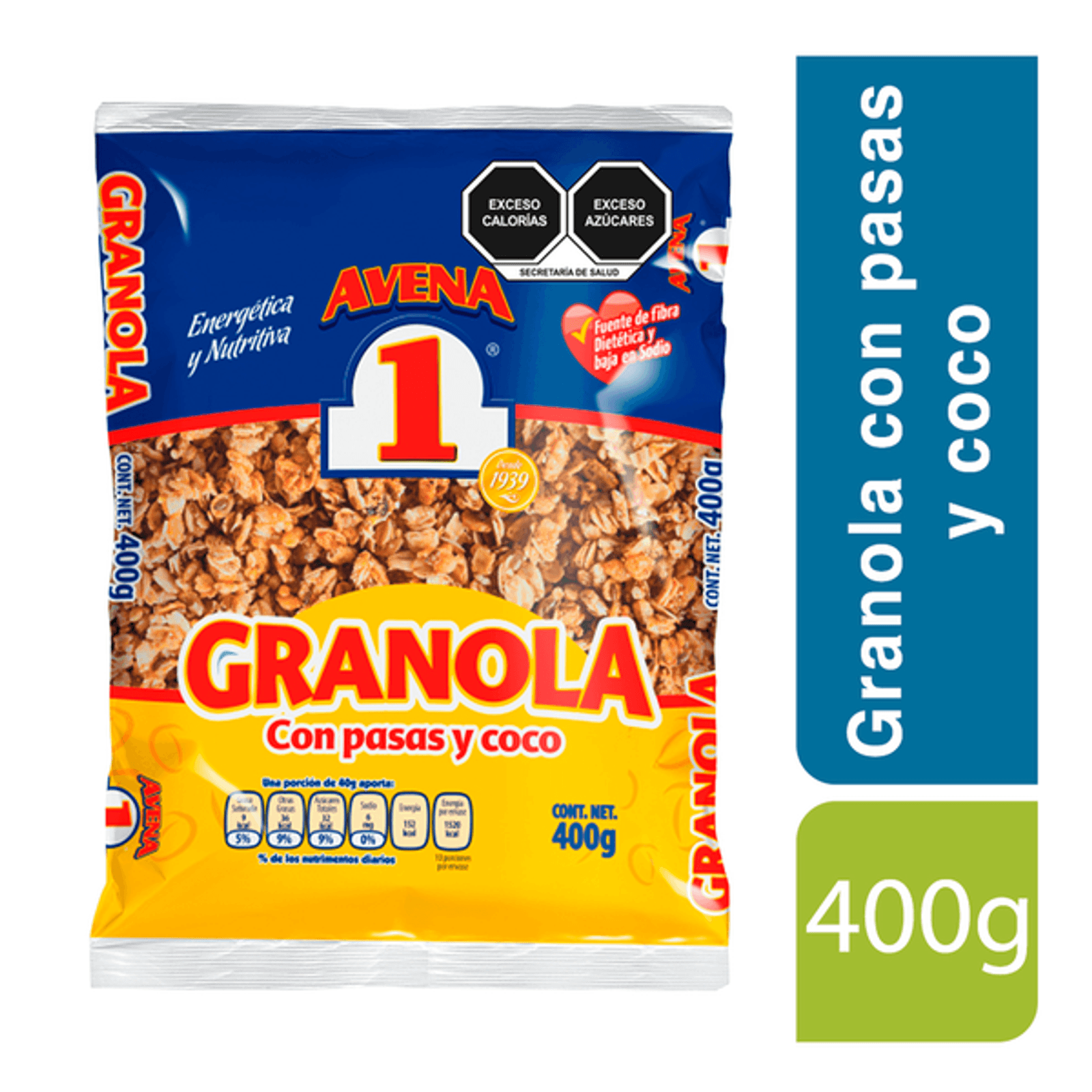 Avena No.1 Granvita Granola with Raisins 14 oz Main image