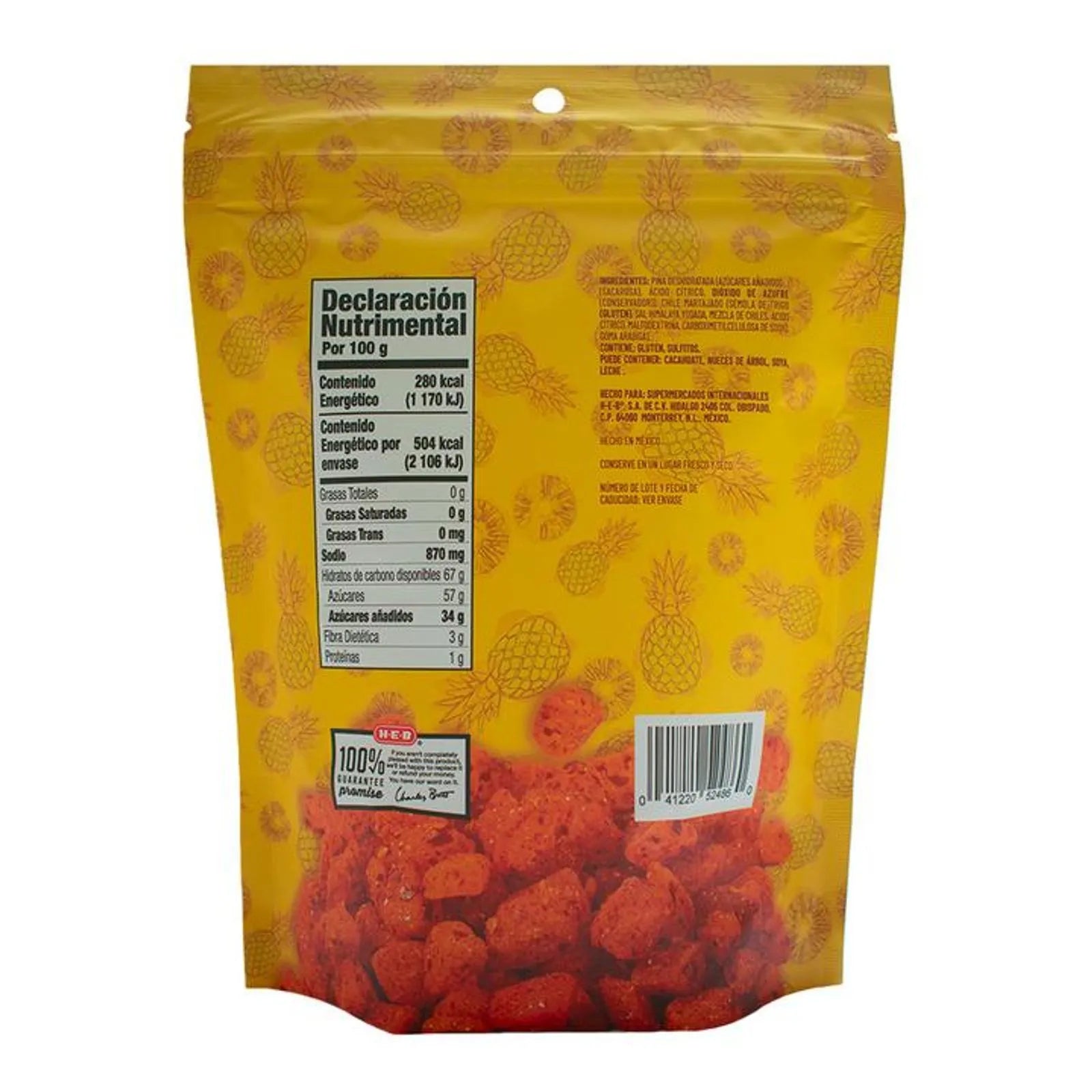 HEB Spicy Dehydrated Pineapple 1 Piece