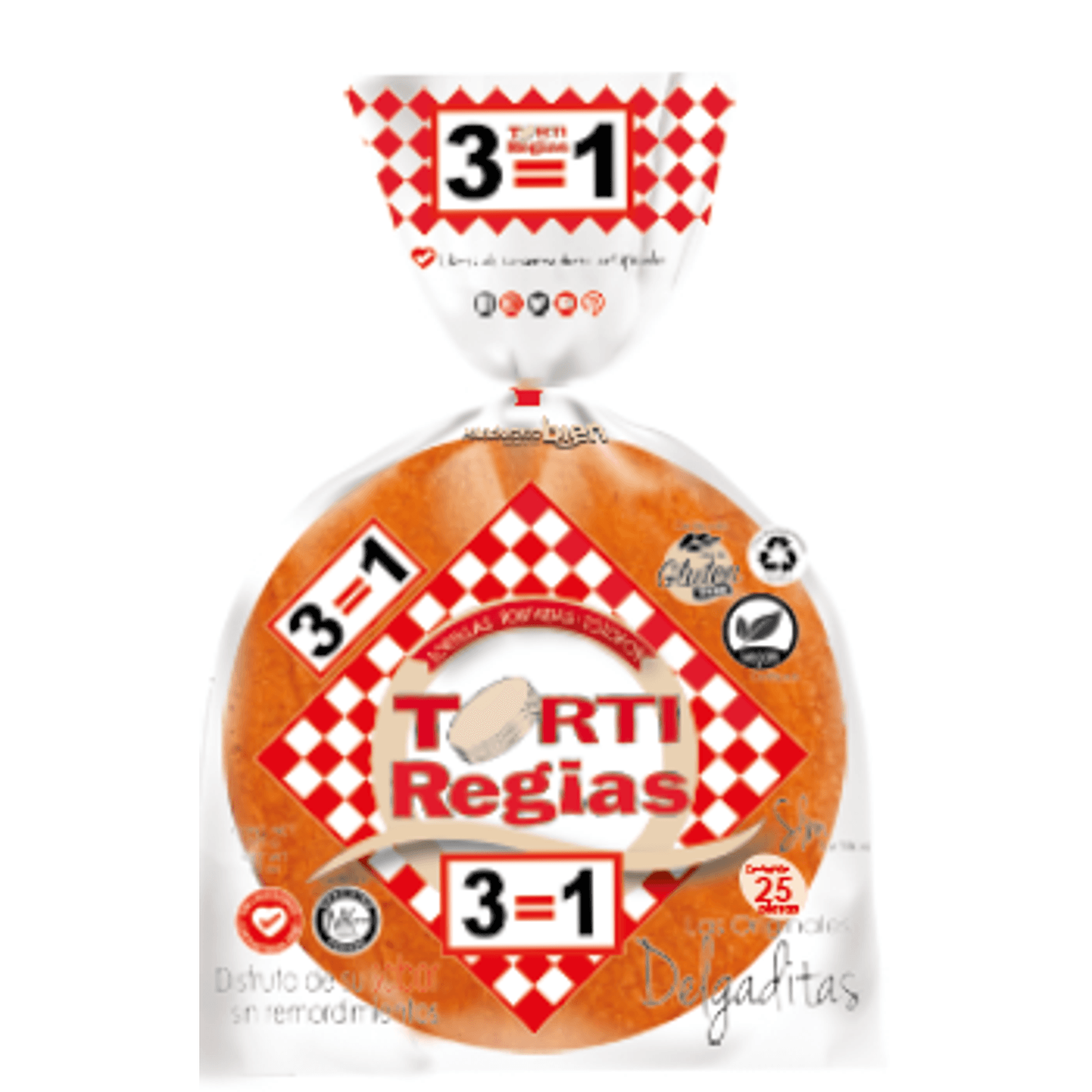 Delgaditas TortiRegias Spicy Tortillas 25 Pack