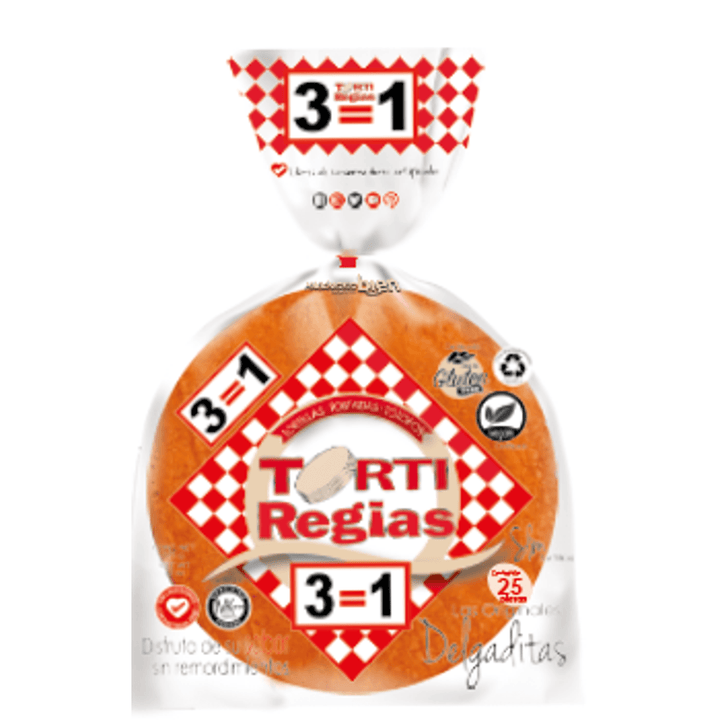 Delgaditas TortiRegias Spicy Tortillas 25 Pack