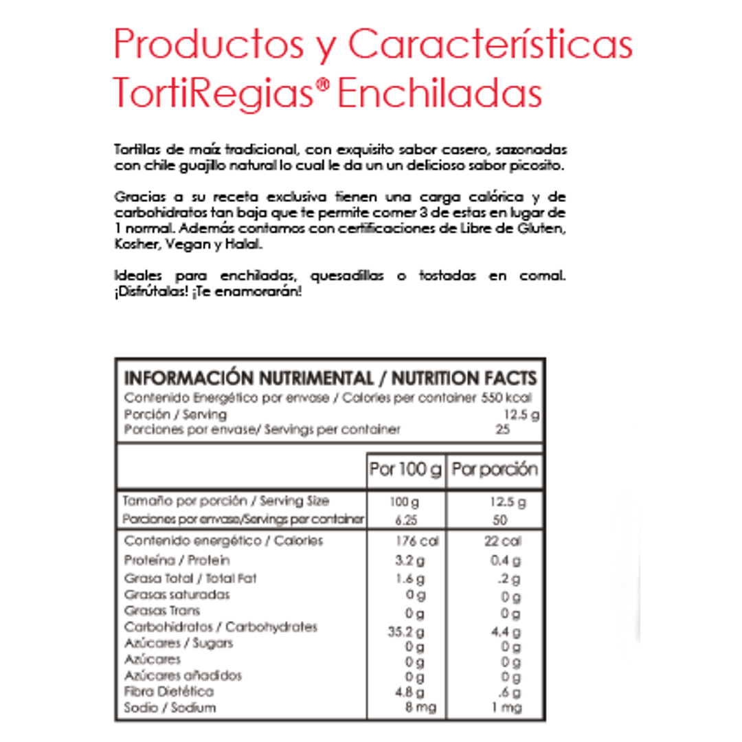 Delgaditas TortiRegias Spicy Tortillas 25 Pack