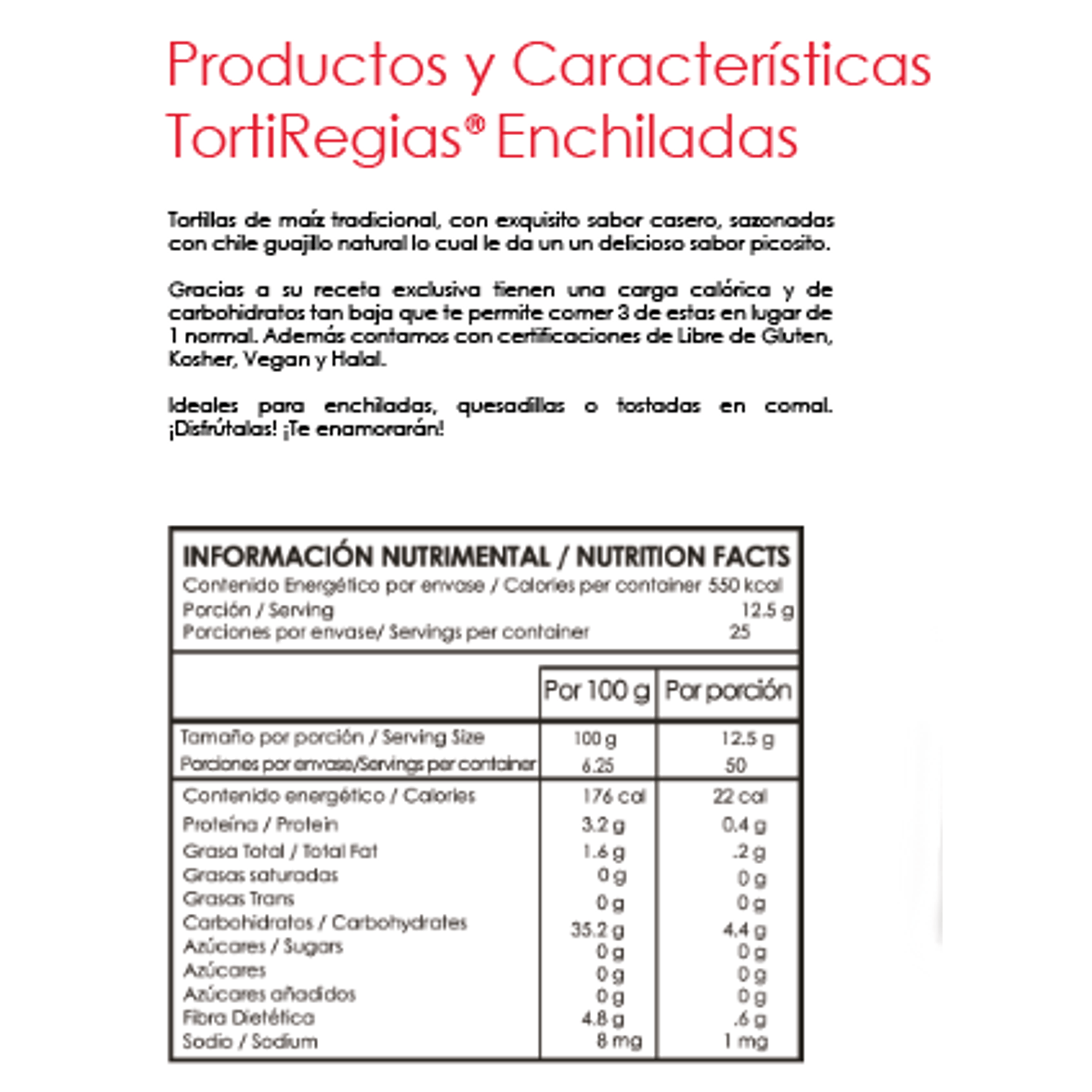 Delgaditas TortiRegias Spicy Tortillas 25 Pack