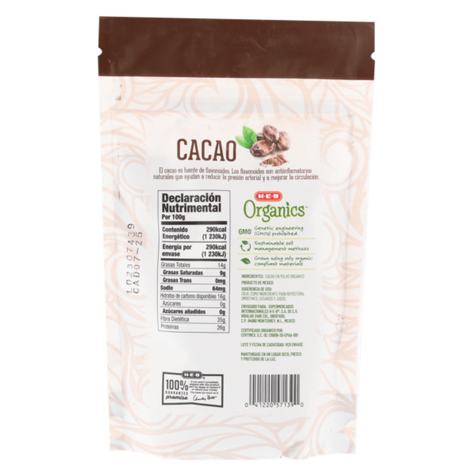 HEB Organics Cocoa Powder 3.5 oz Secondary image