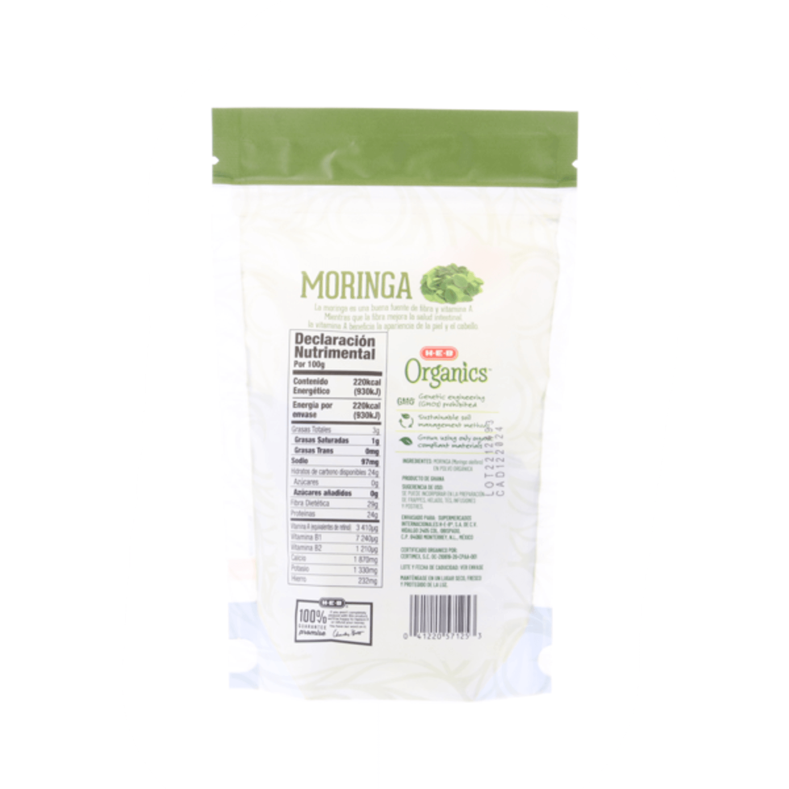 HEB Organics Moringa Powder 4 oz