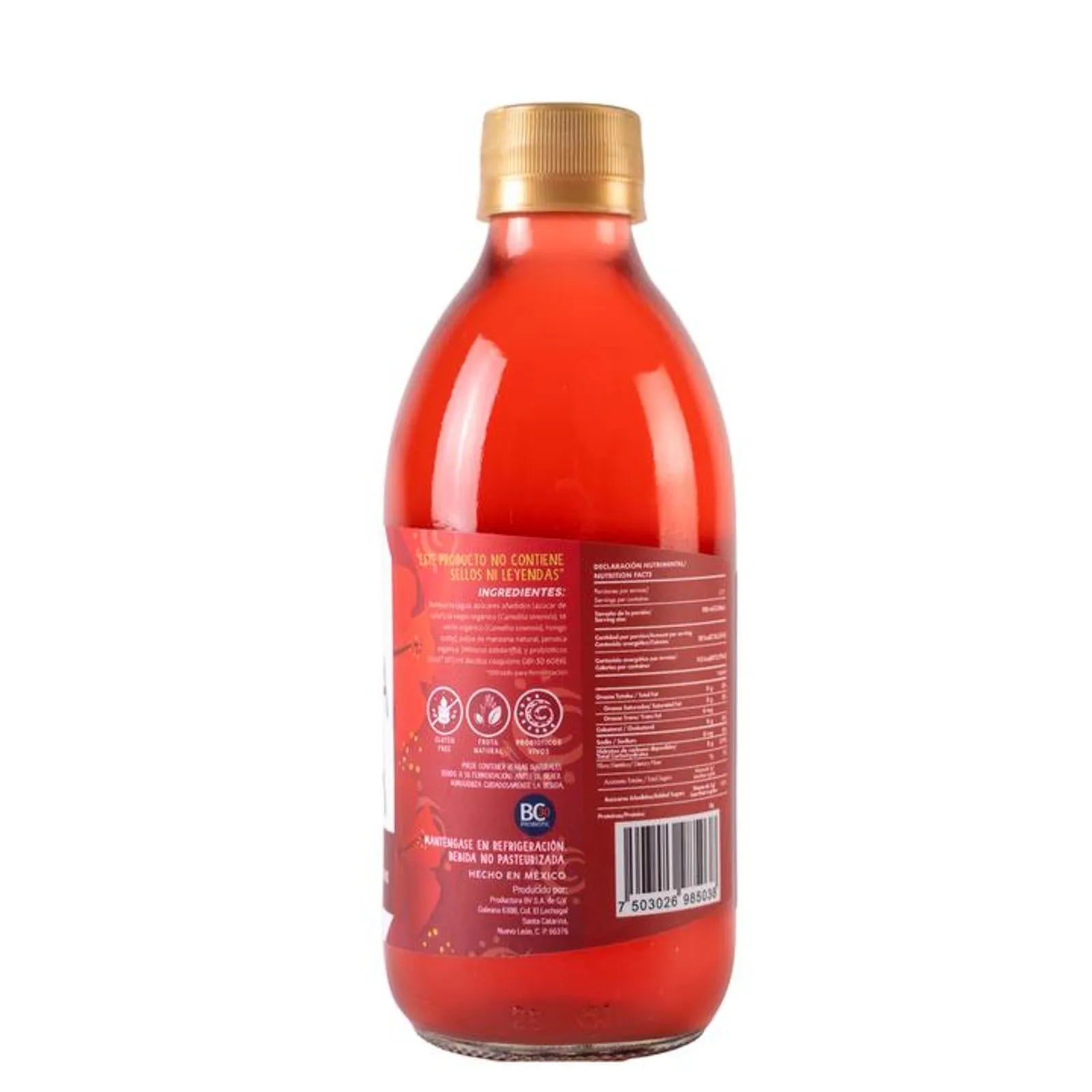 Bebida Viva Wild Hibiscus Kombucha 12 oz