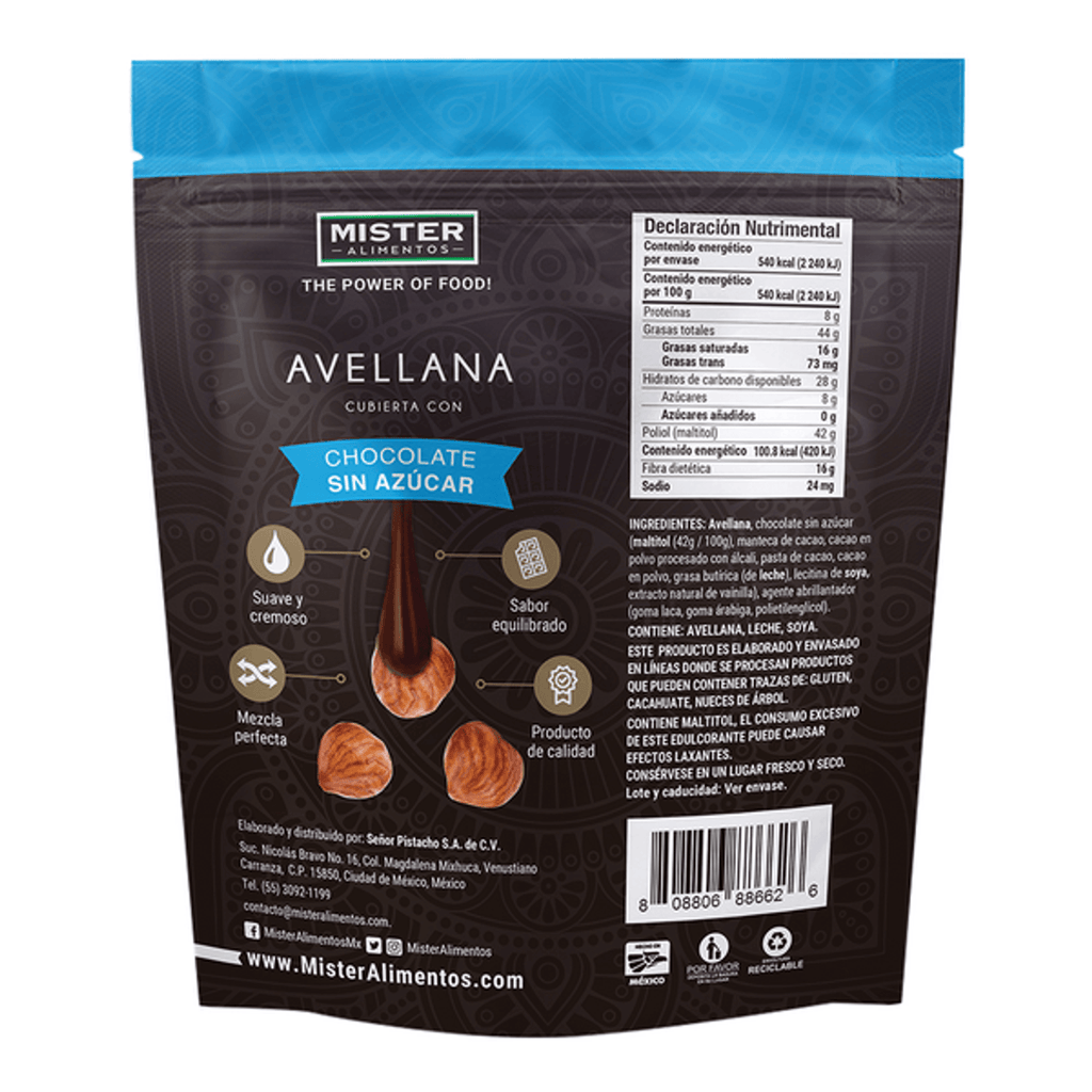 Mister Gourmet Sugar-Free Chocolate Hazelnuts 4 oz